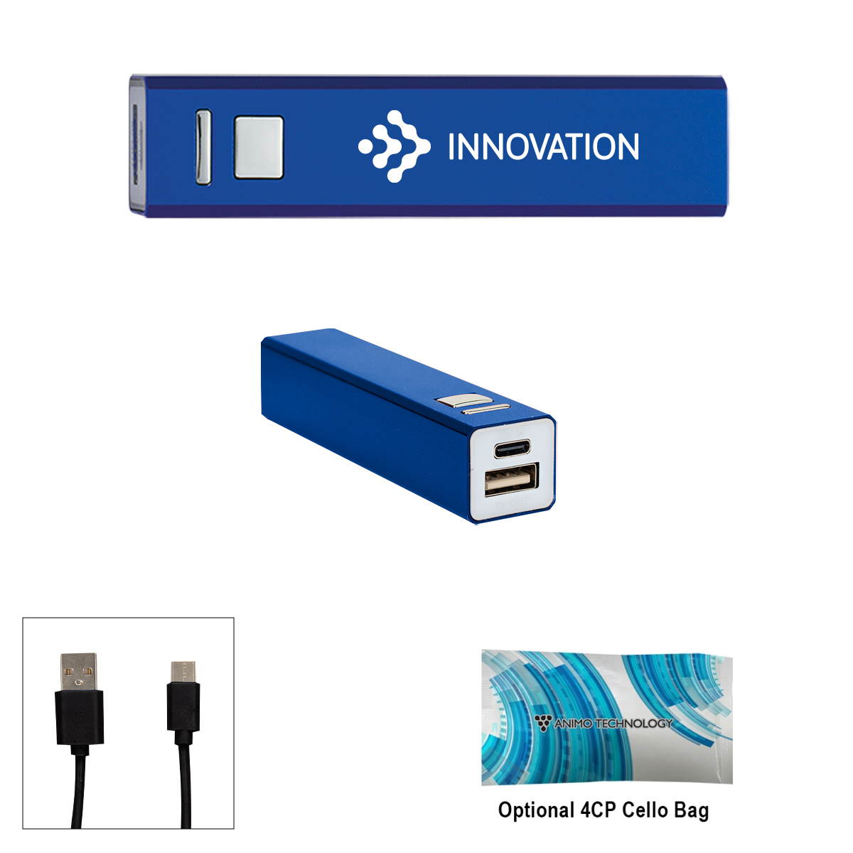 1,500 mAh On-The-Go Power Bank 2.0 - BLUE