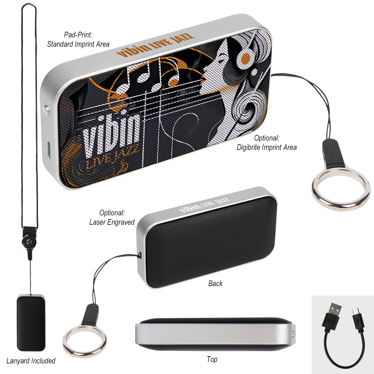 BrandCharger® Nano Wireless Speaker-BrandCharger