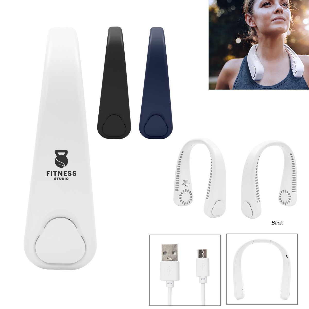 Hands-Free Rechargeable Neck Fan-HIT