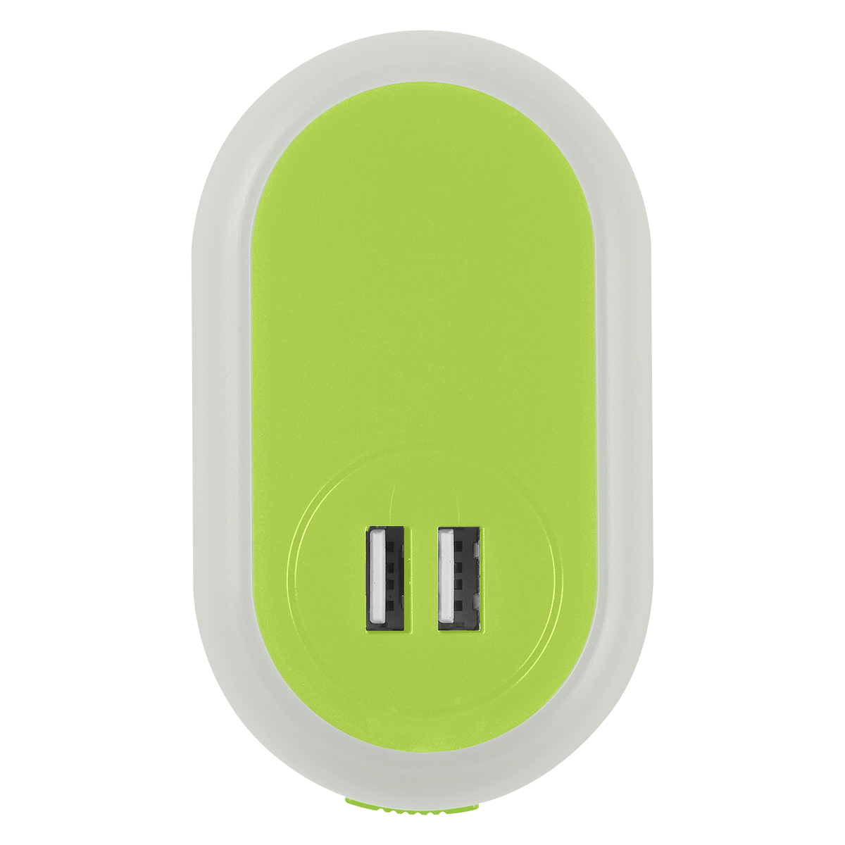 UL Listed Nightlight A/C Adapter With Dual USB Ports-HIT
