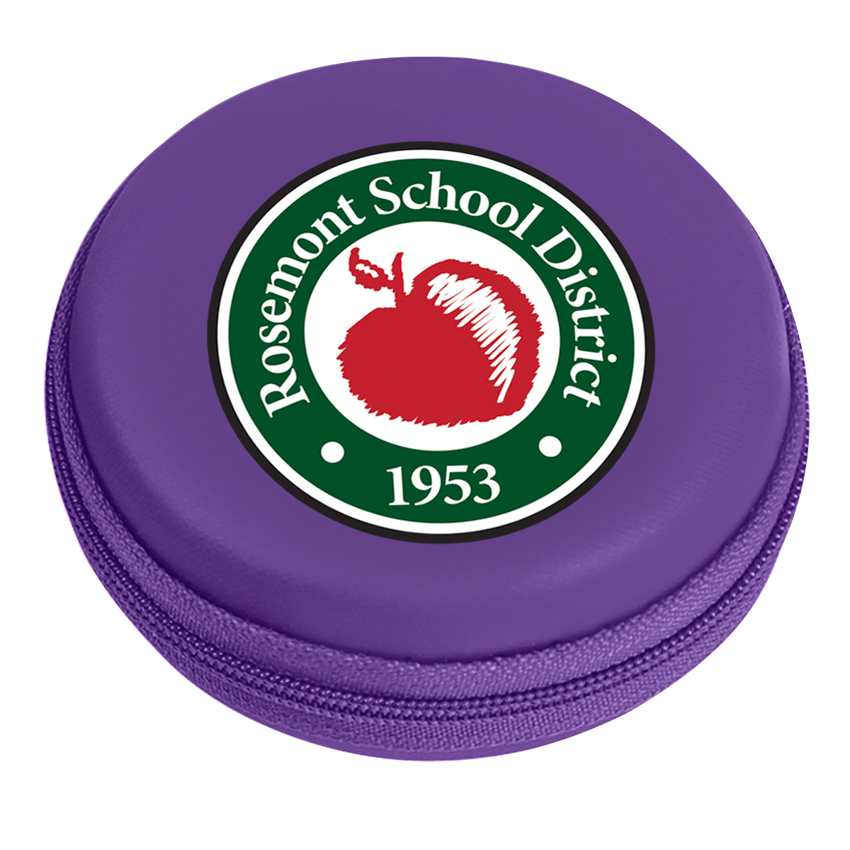 Round Zippered Electronics Travel Case