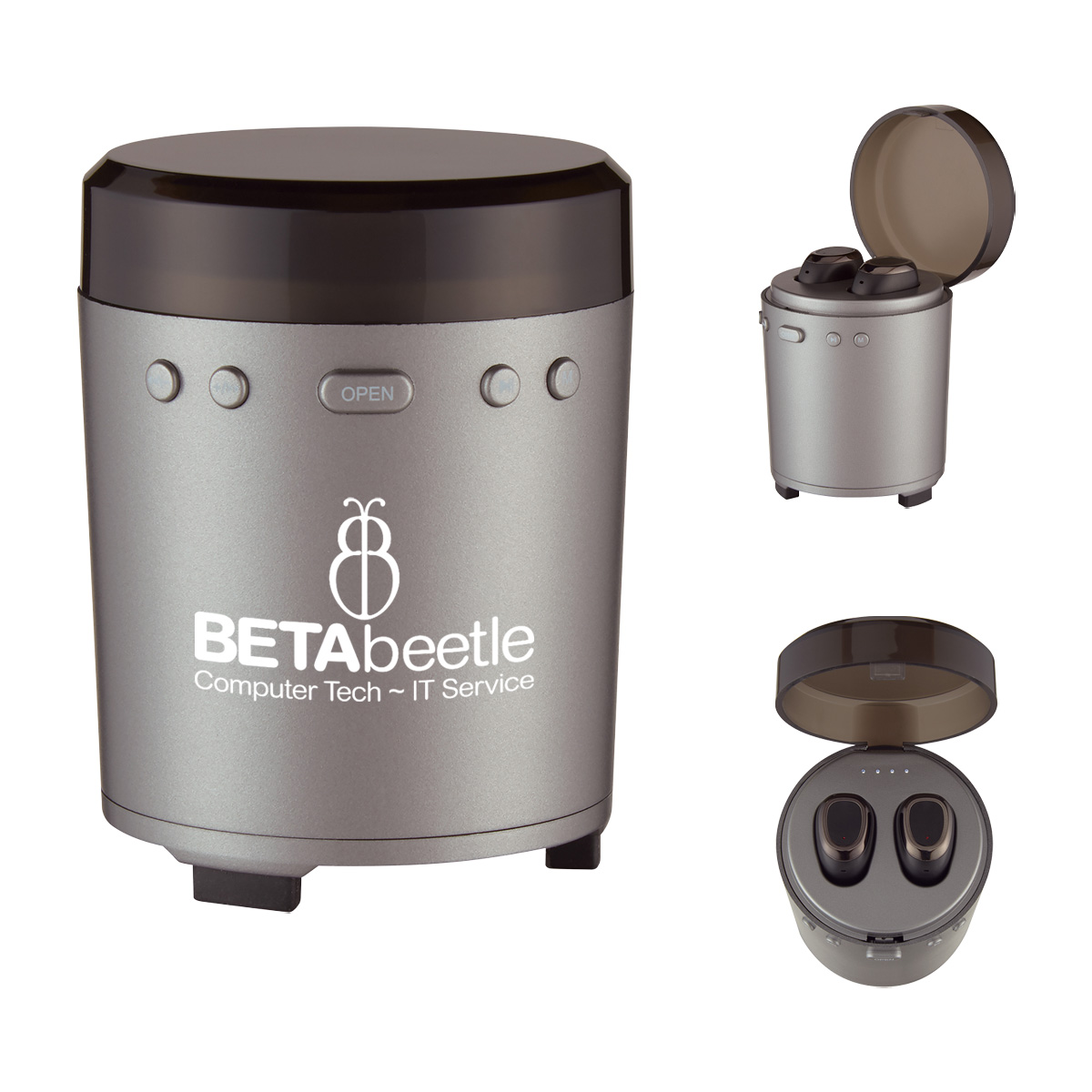 In&#45;Sync Wireless Earbuds And Speaker Set-HIT
