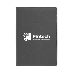 6704 Eclipse Bonded Leather Zippered Portfolio With Calculator