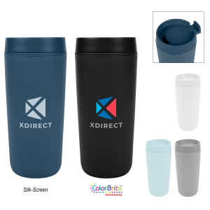 5842 - 16 Oz. Stainless Steel Slide Action Travel Tumbler - Hit Promotional  Products