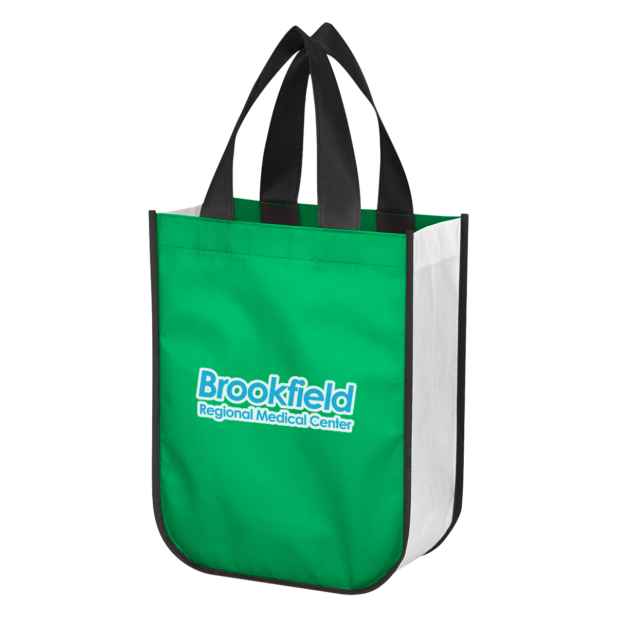 Non-Woven Shopper Tote Bag With 100% RPET Material