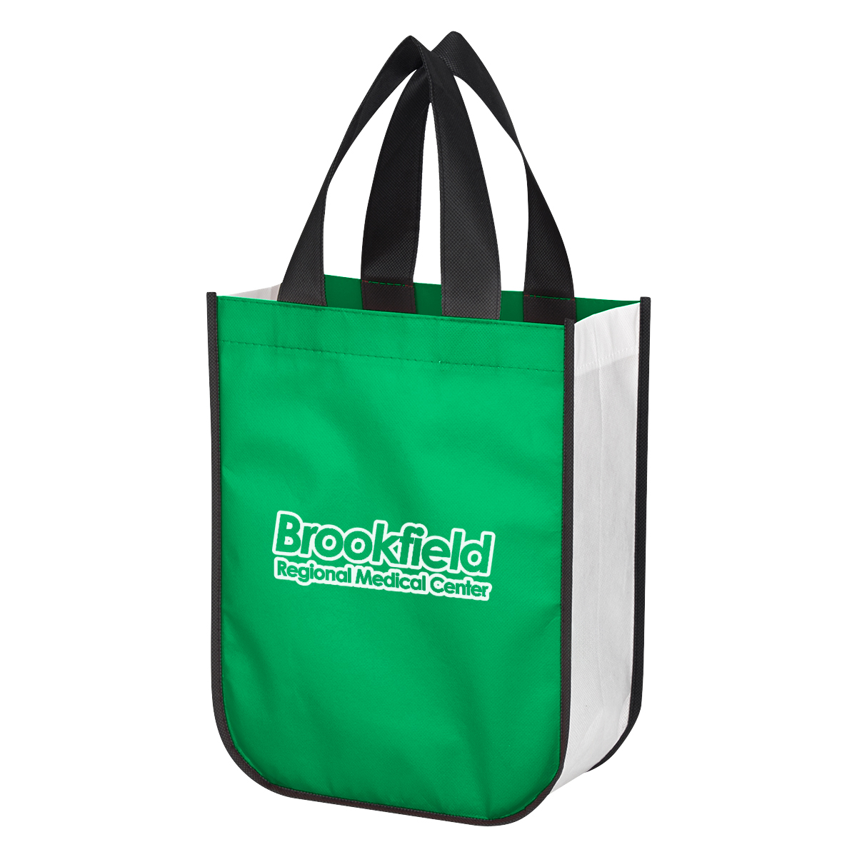 Non-Woven Shopper Tote Bag With 100% RPET Material