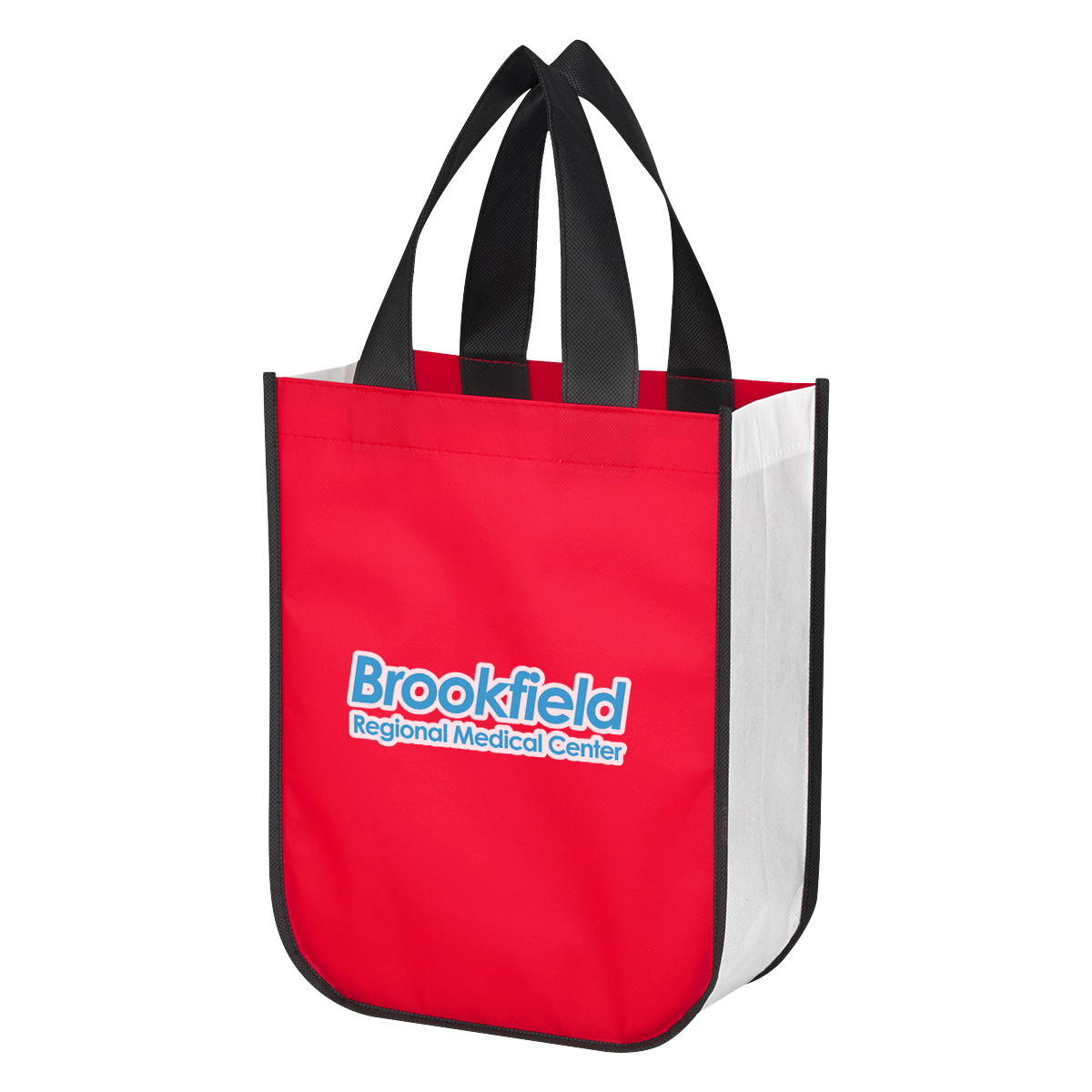 Non-Woven Shopper Tote Bag With 100% RPET Material