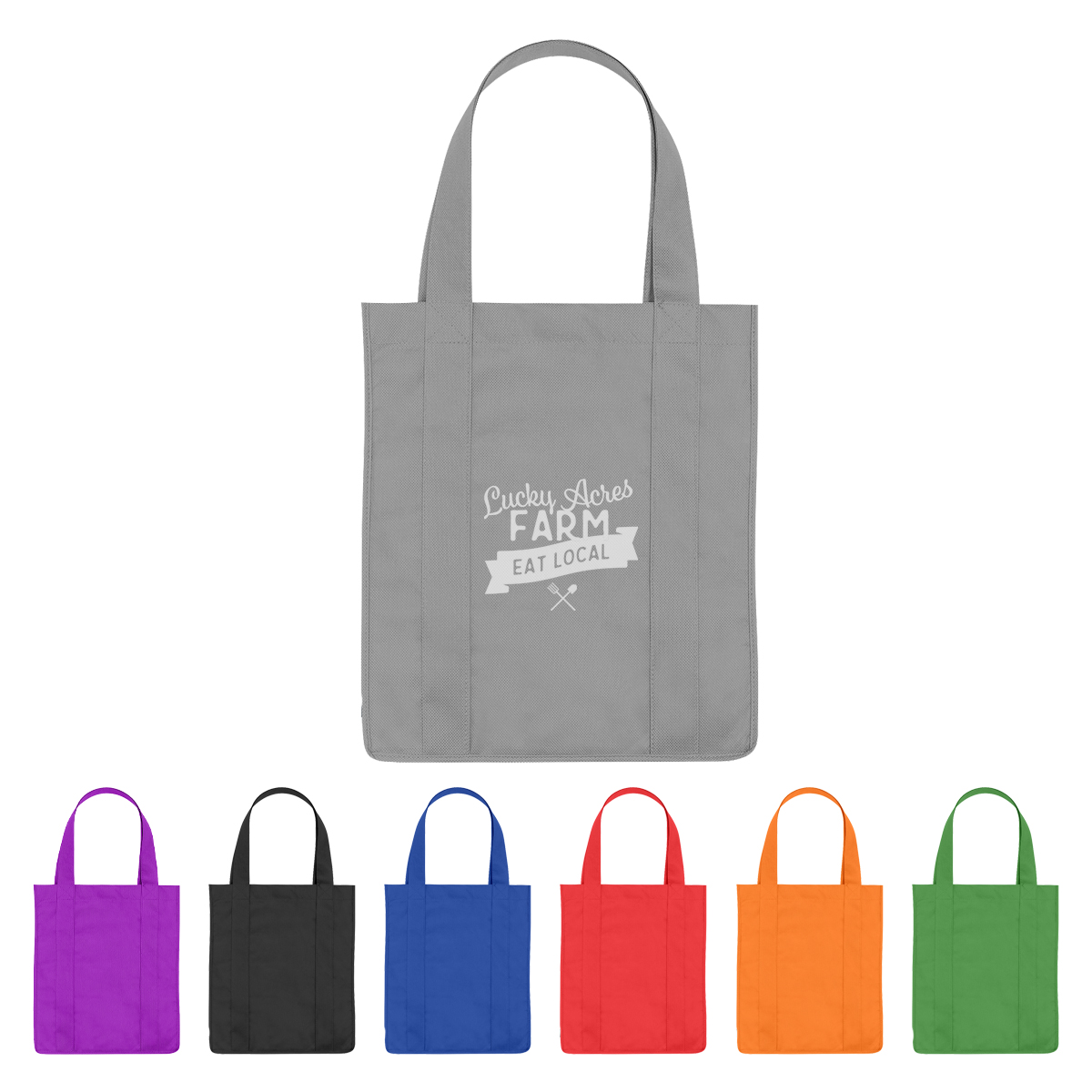 Non-Woven Shopper Tote Bag With 100% RPET Material