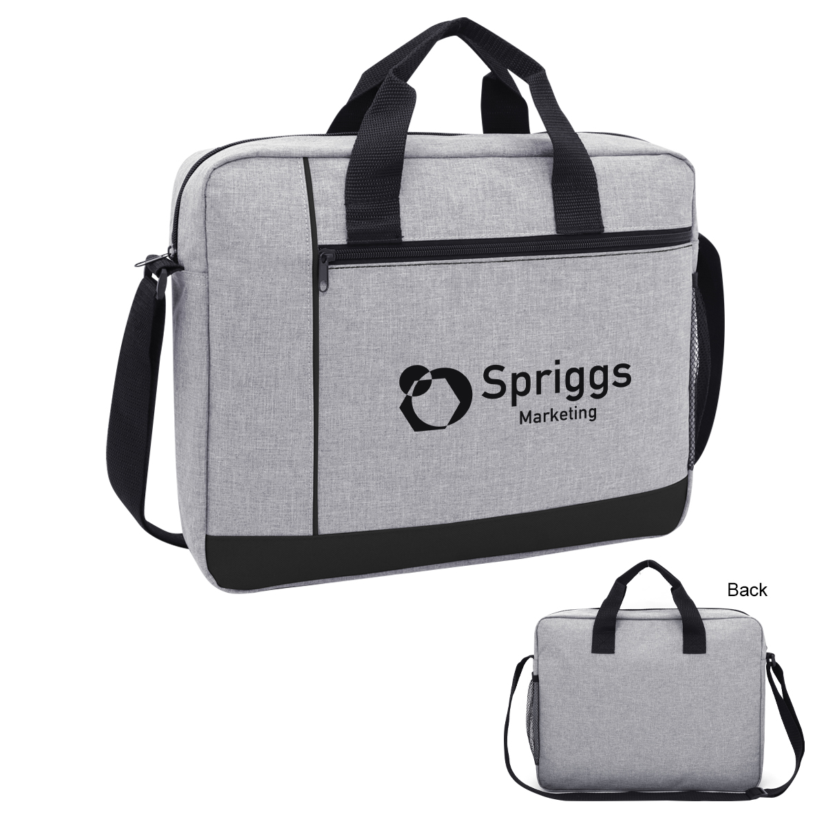 Hancock Heathered Laptop Briefcase-HIT