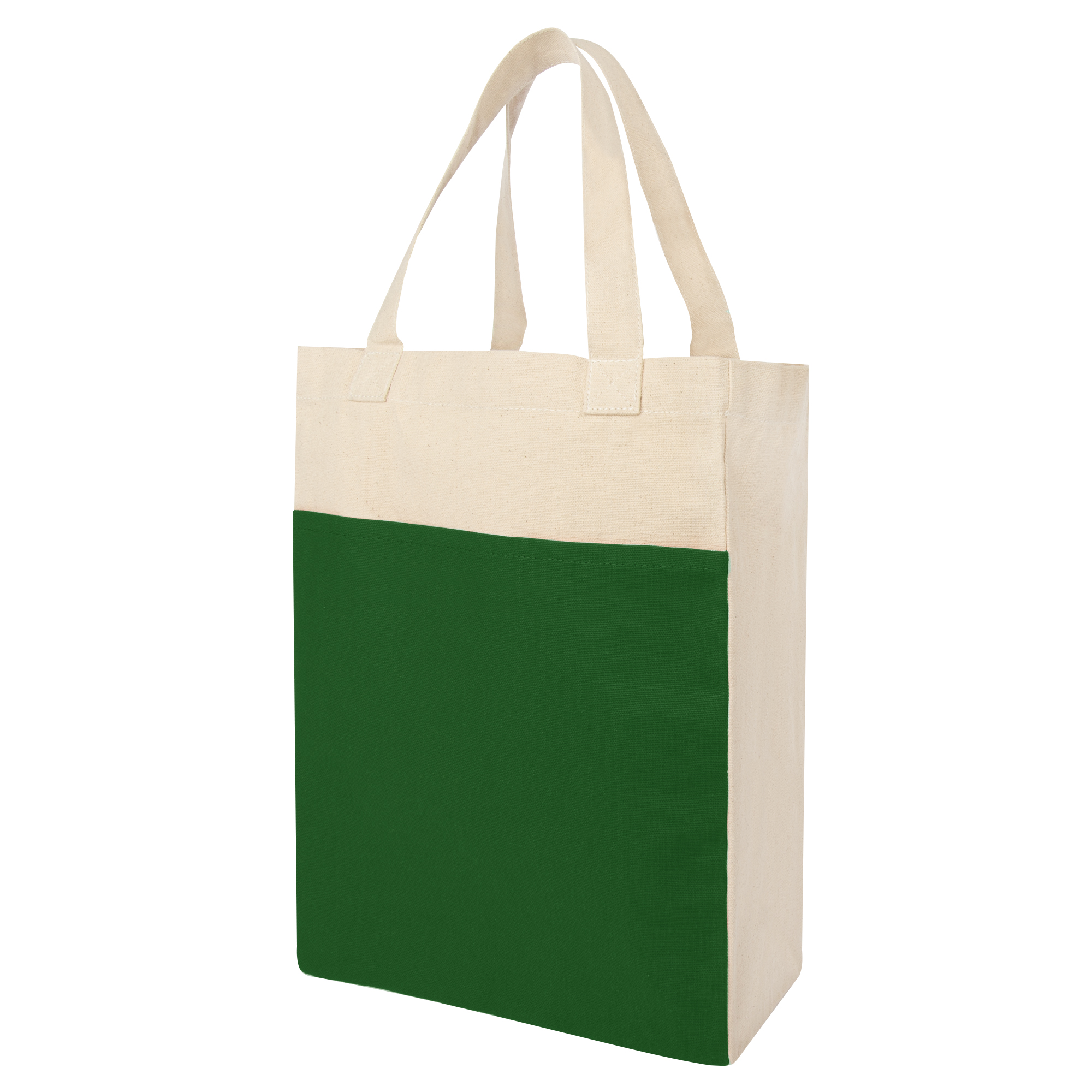 Co-Op 10 Oz. Cotton Canvas Shopper Tote Bag - GREEN/NATURAL