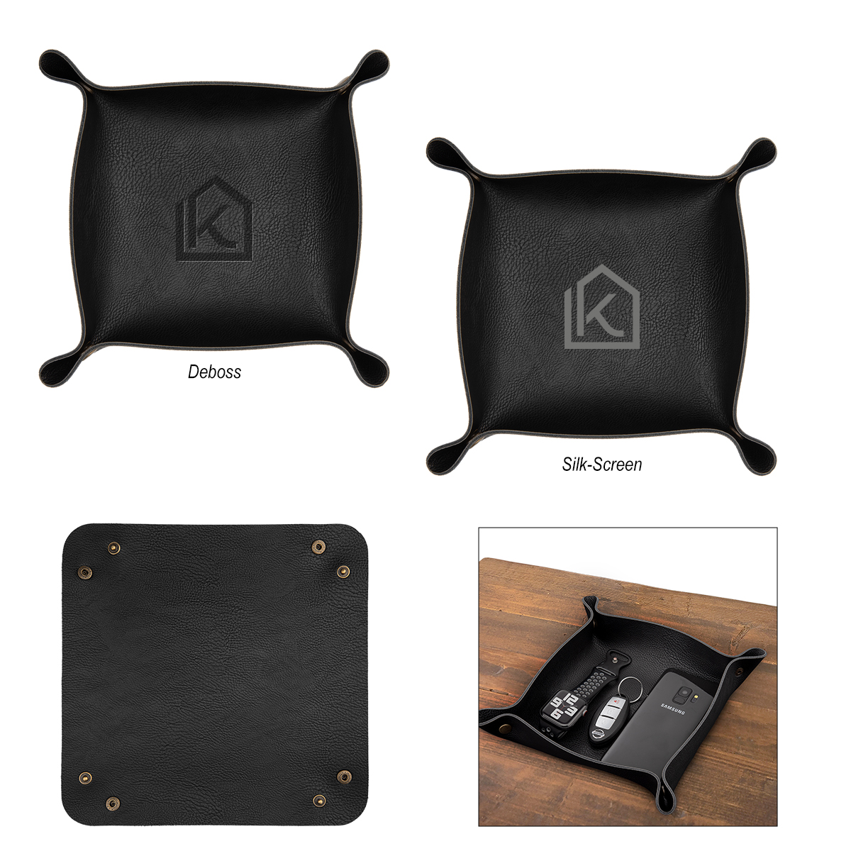 Leatherette Catchall Tray