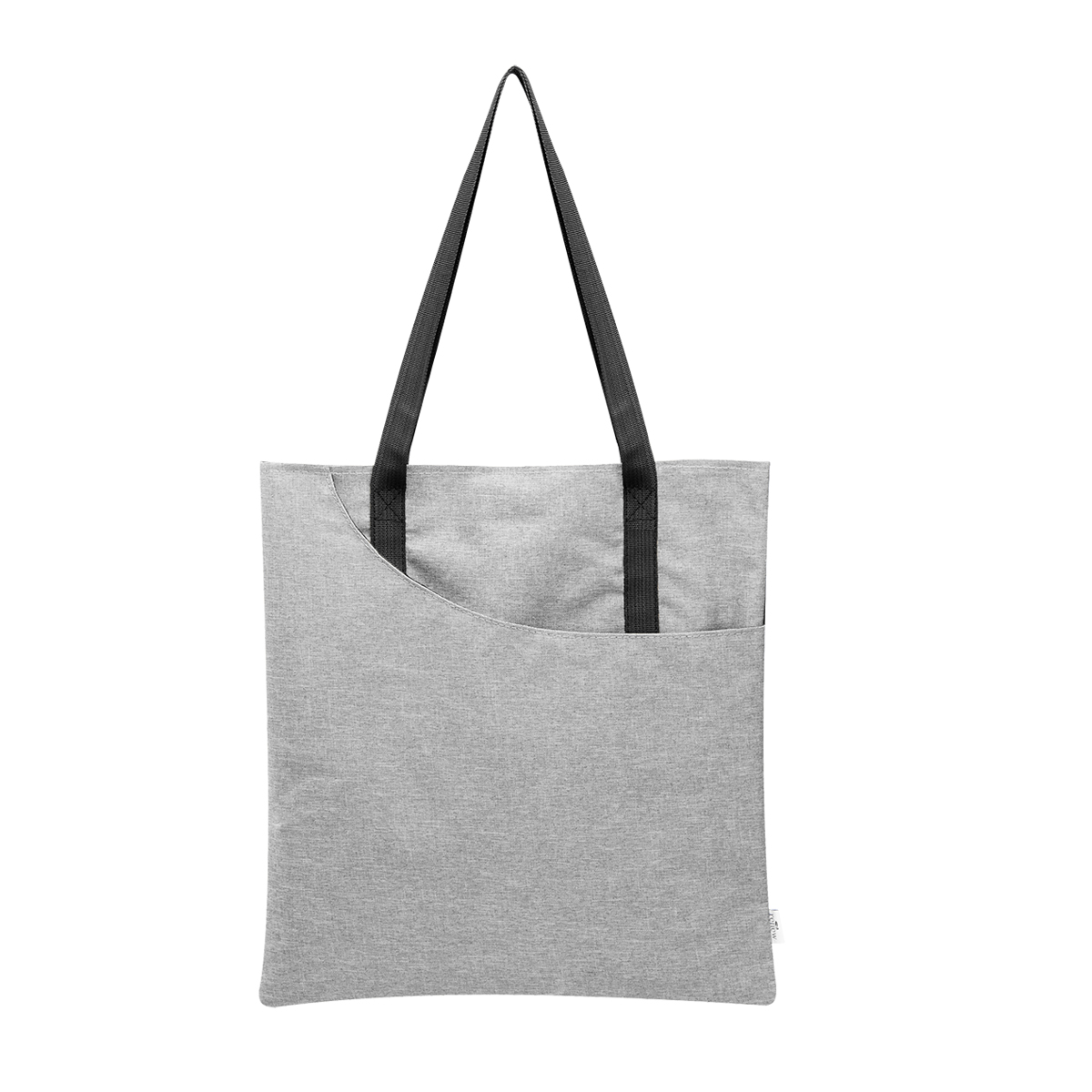 Swoop Heathered rPET Tote Bag - HEATHER GRAY