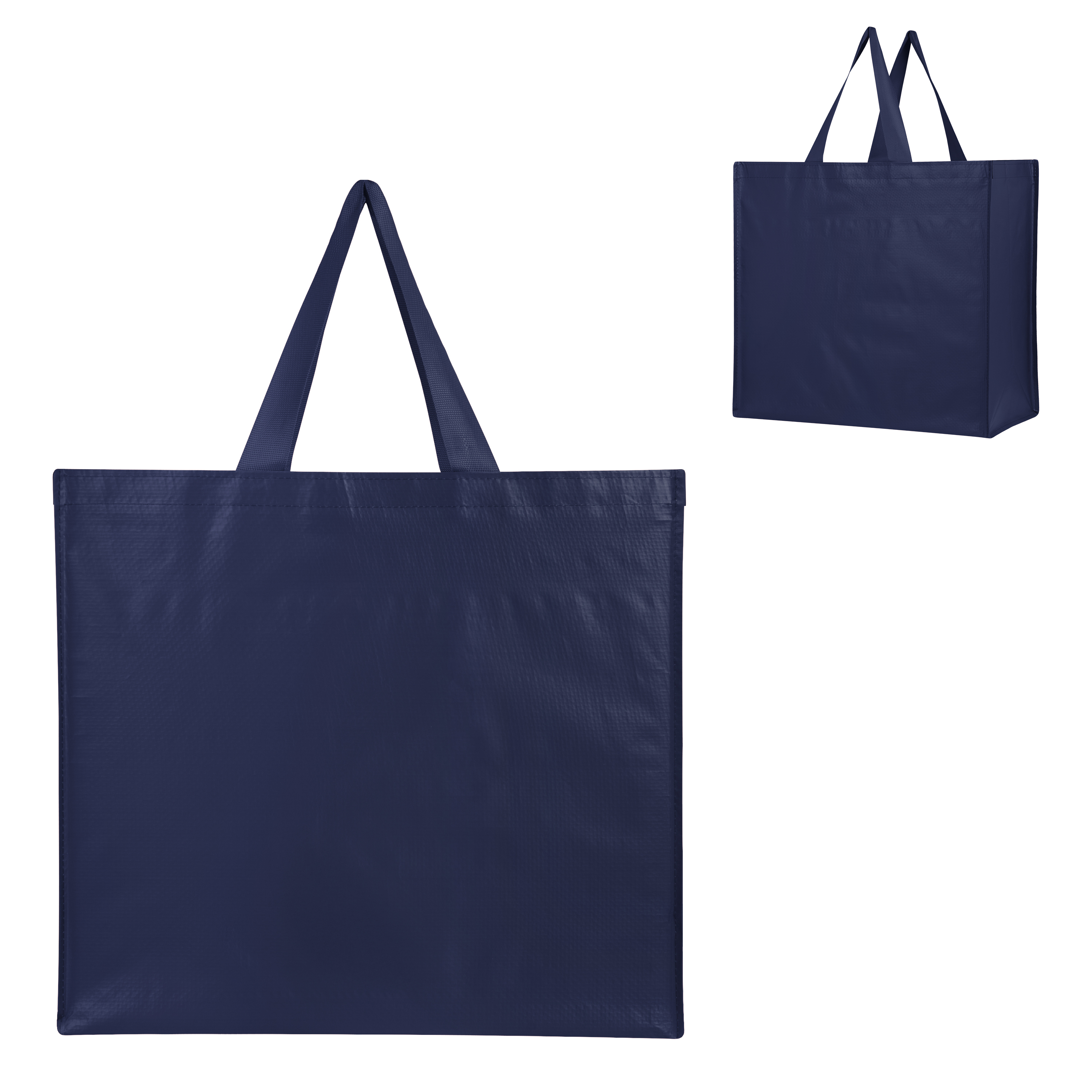 Harvest Haul Recycled Non-Woven Shopper Tote Bag - NAVY WITH NAVY