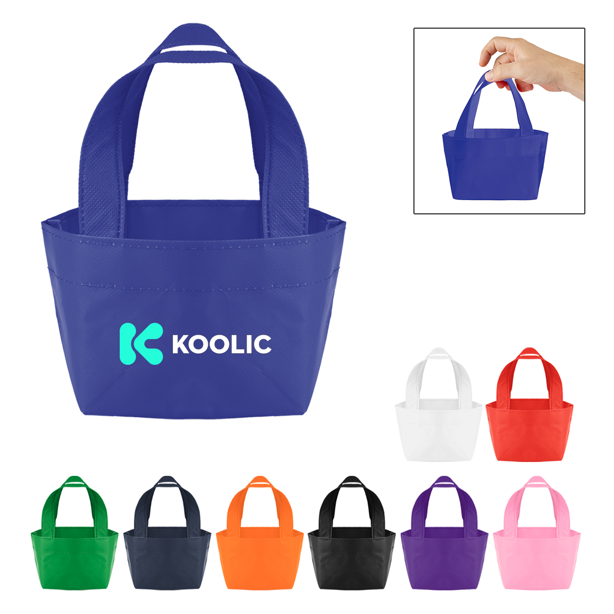 Recycled Non-Woven Micro Mini Tote Bag