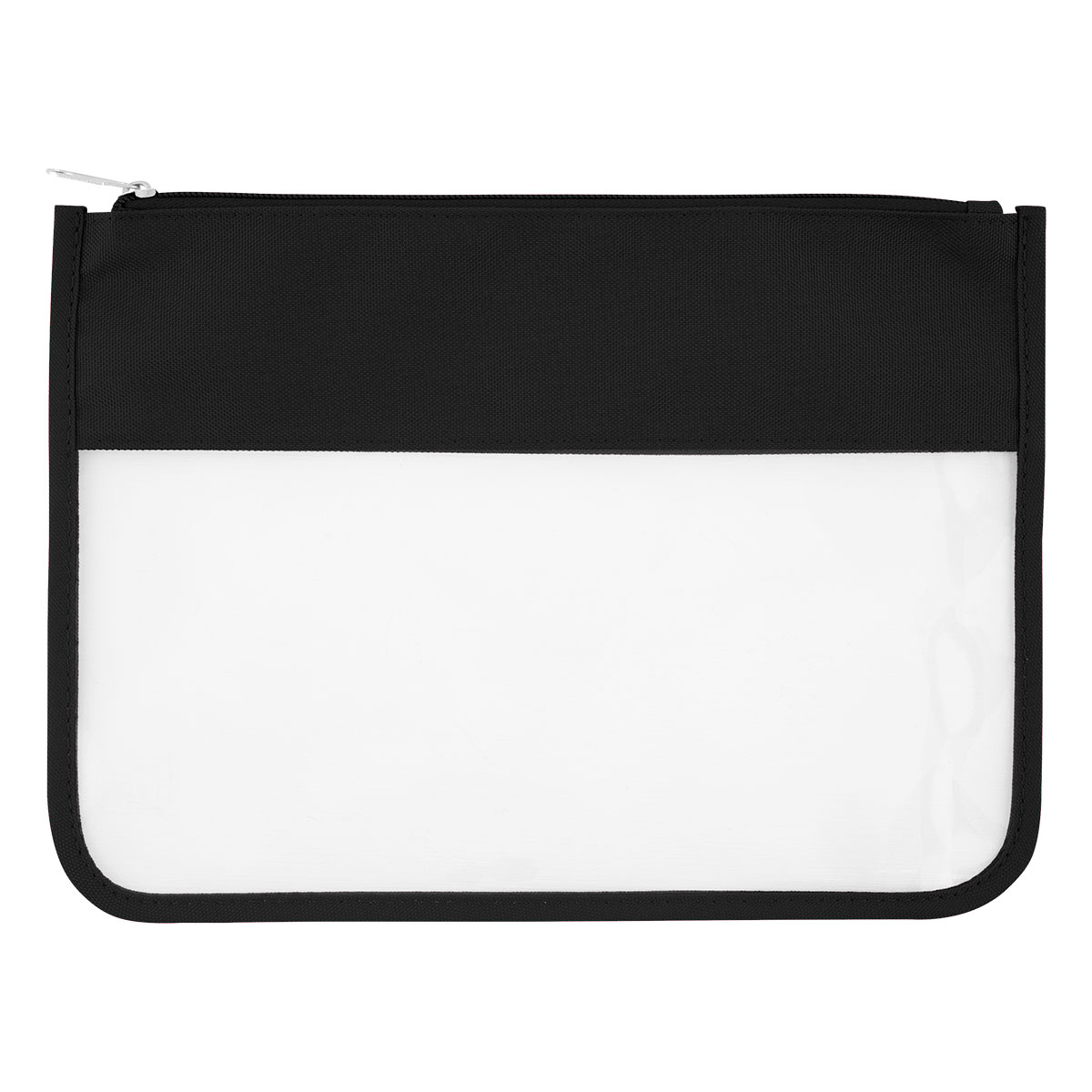 Clarice EVA Toiletry Bag — CLEAR WITH BLACK
