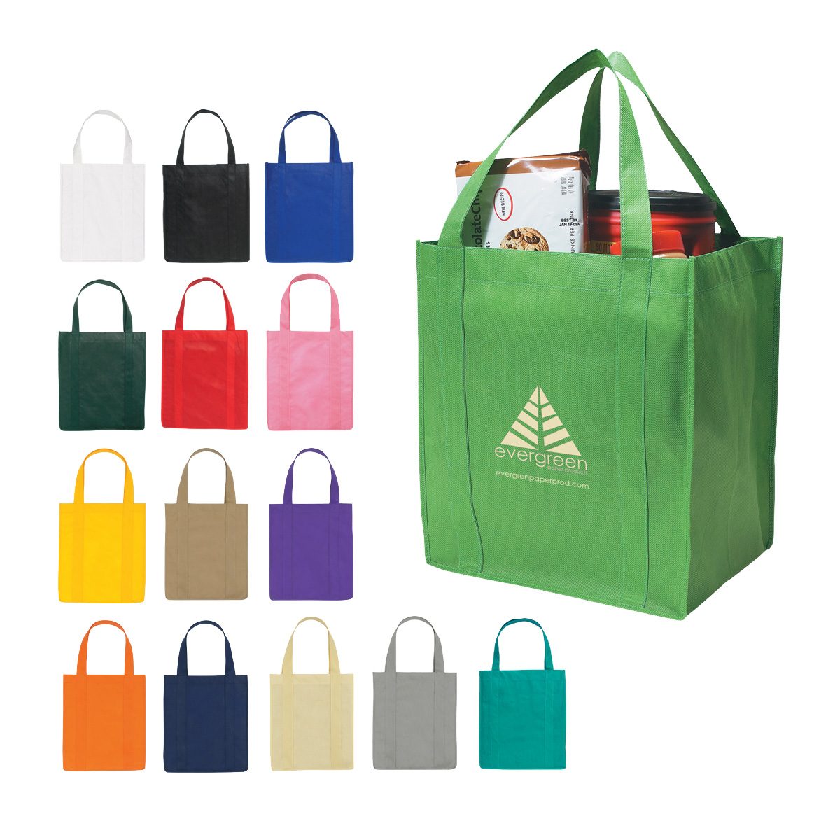 Non-Woven Shopper Tote Bag custom
