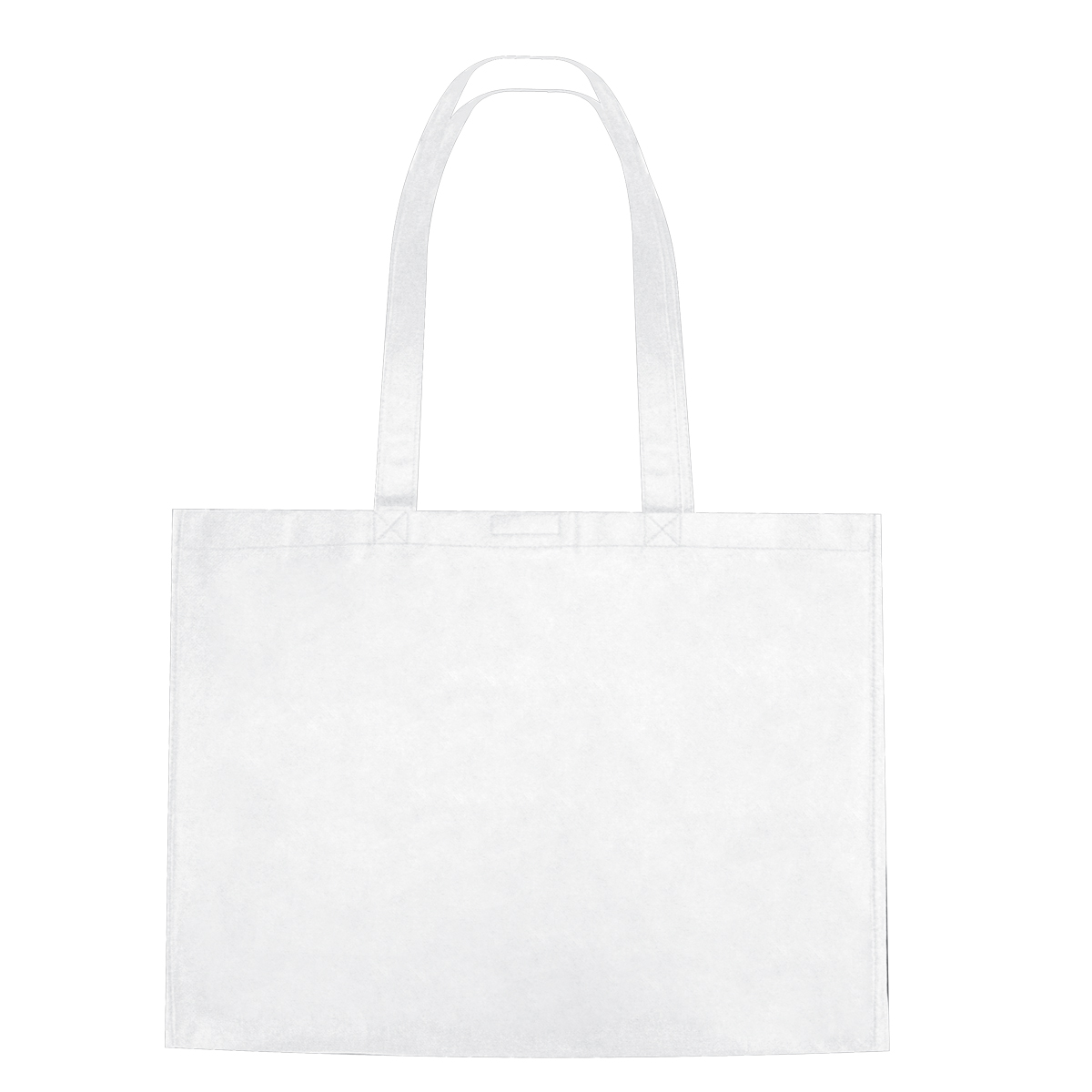 Non-Woven Shopper Tote Bag With Hook And Loop Closure