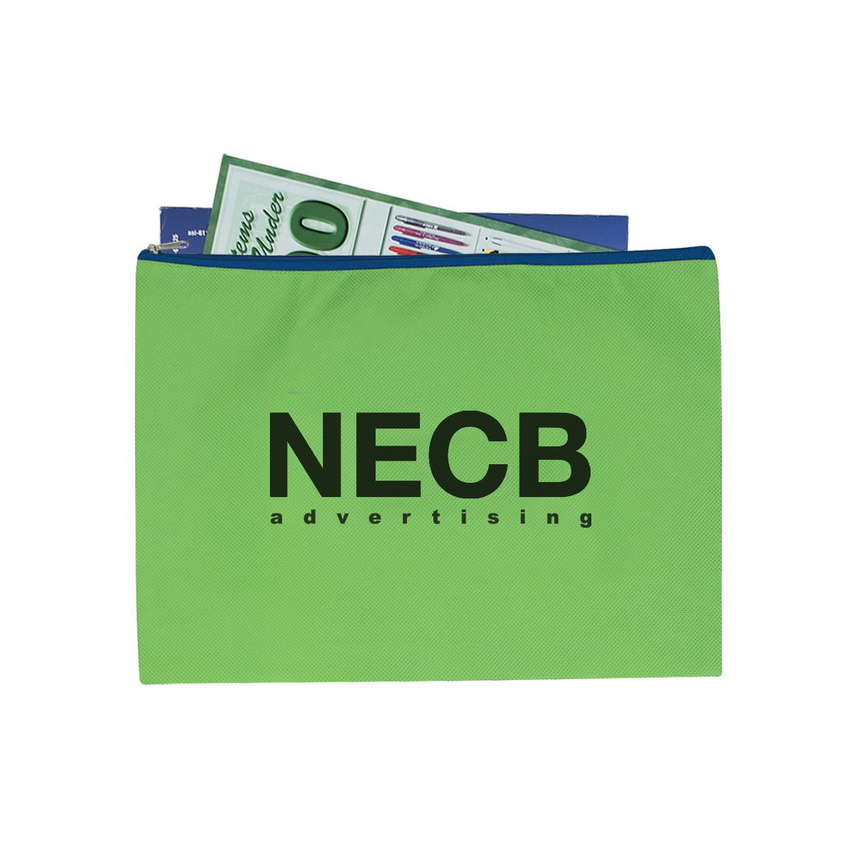 Non-Woven Document Sleeve With Zipper-HIT