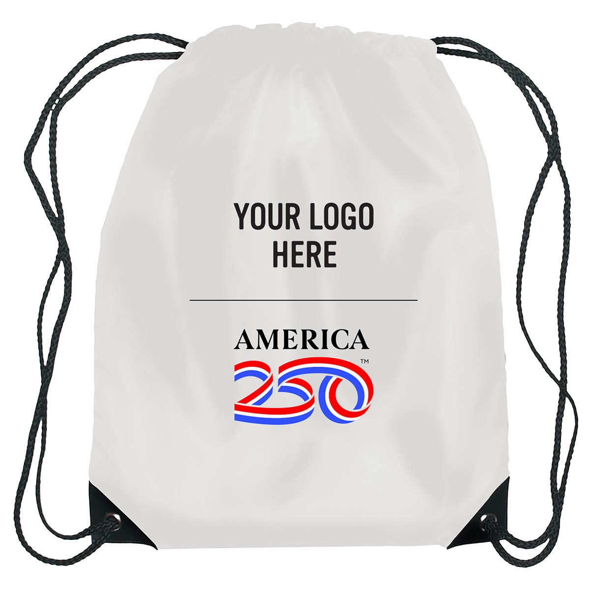 America250™ Small Hit rPET Sports Pack - RECYCLED WHITE