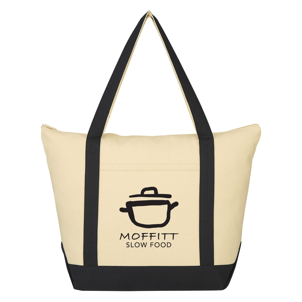 Folksy 12 Oz. Cotton Tote Bag