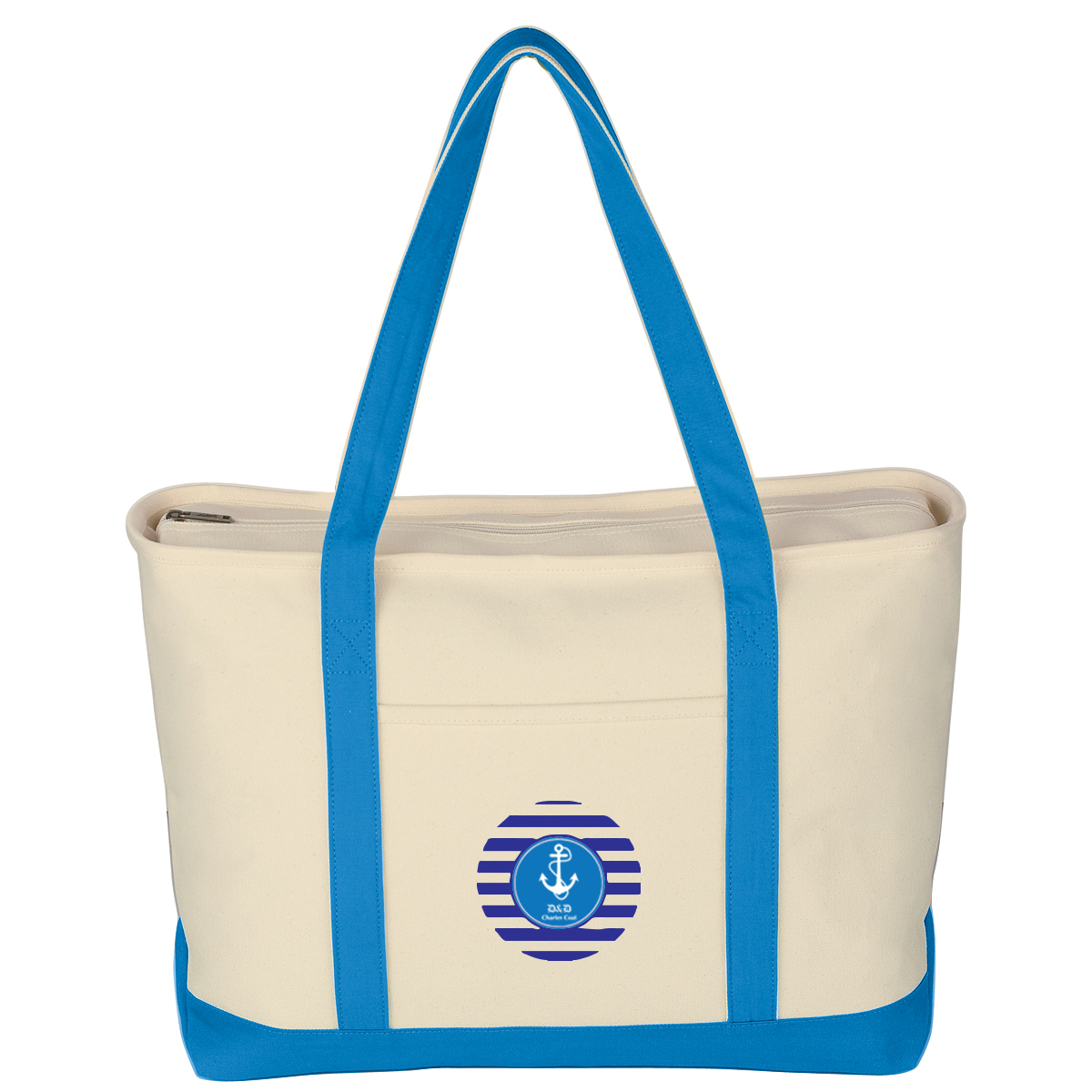 Large Starboard Cotton Canvas Tote Bag