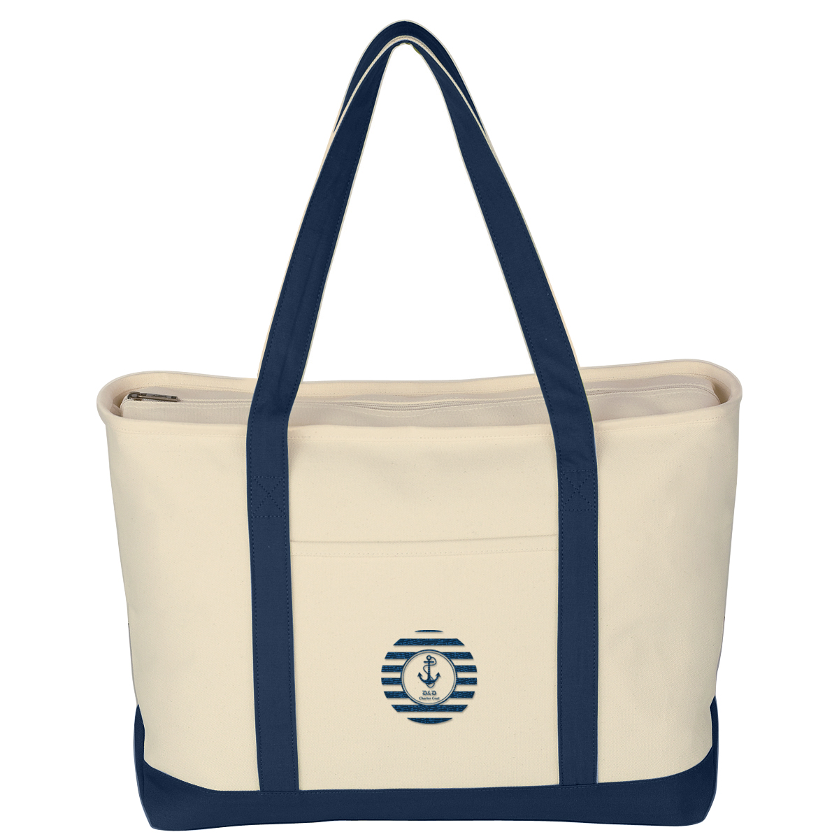 #3235 Large Heavy Cotton Canvas Boat Tote Bag - Hit Promotional Products