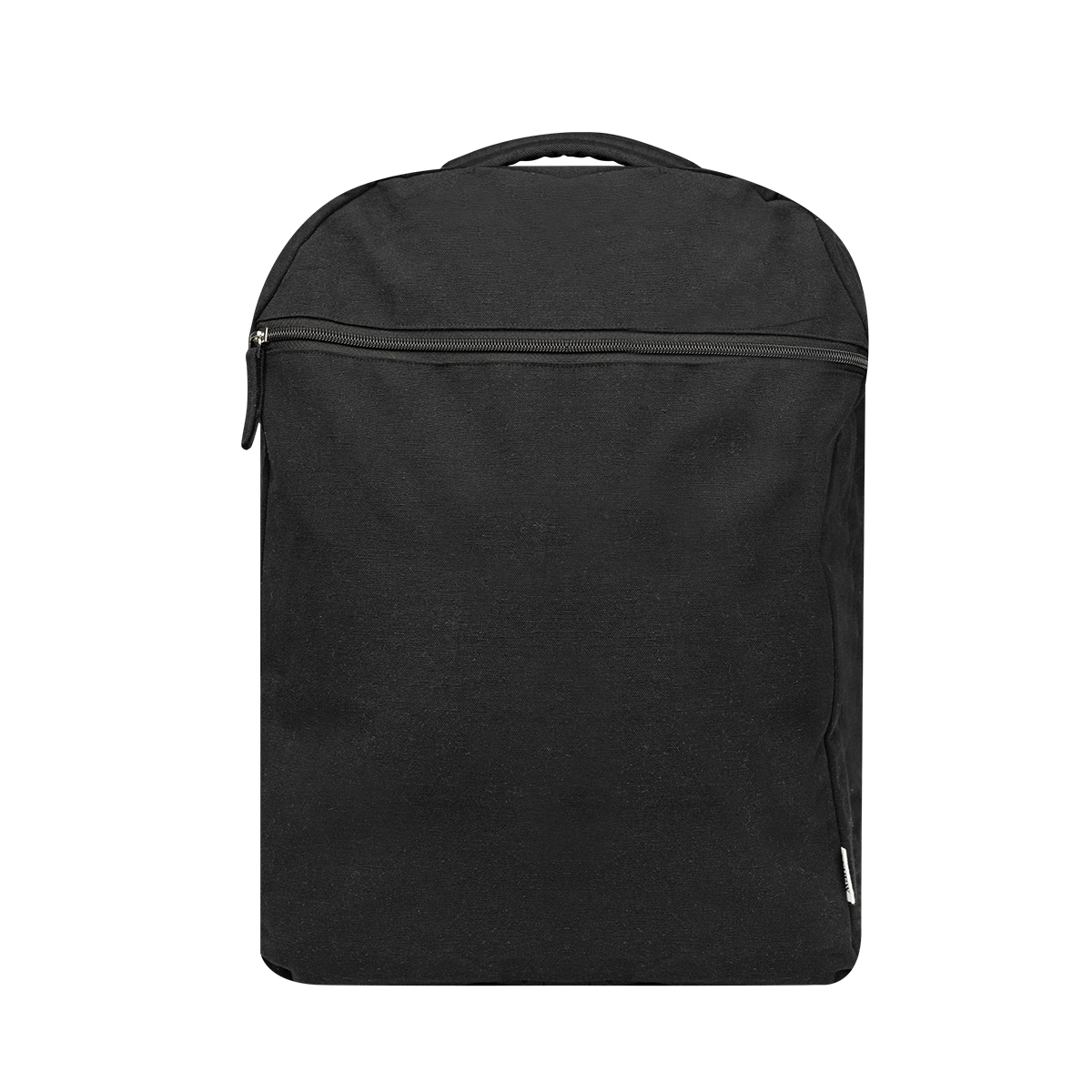 Arden Recycled 14 Oz. Cotton Computer Backpack - BLACK