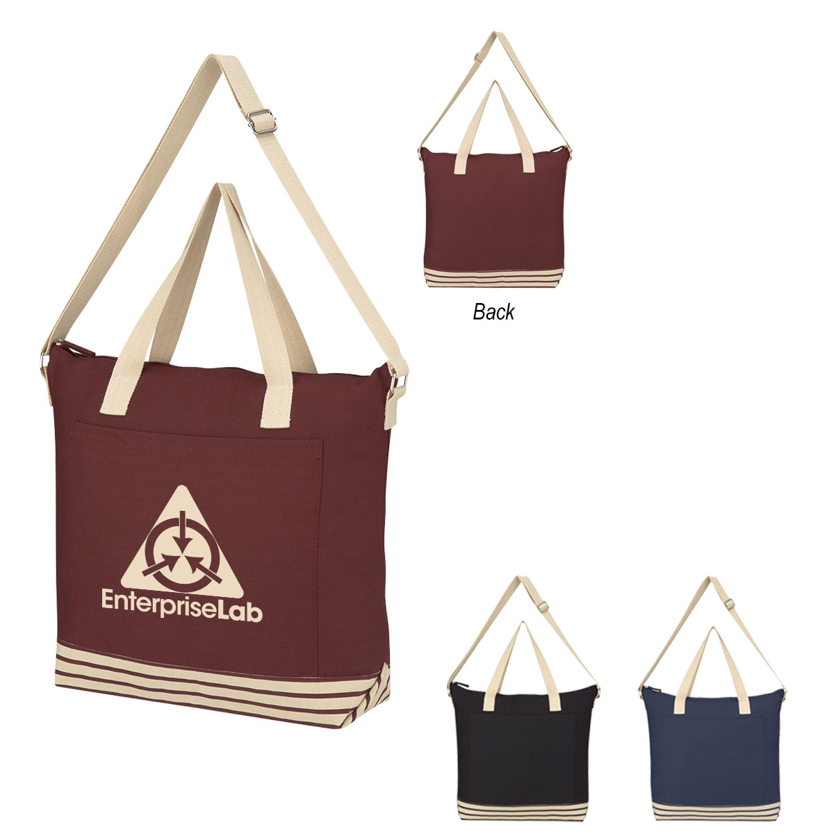 Bottom Line Cotton Tote Bag-HIT