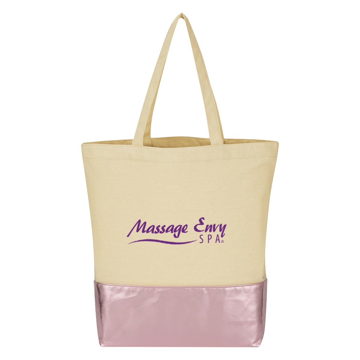 Metallic Accent 12 Oz. Cotton Tote Bag-HIT