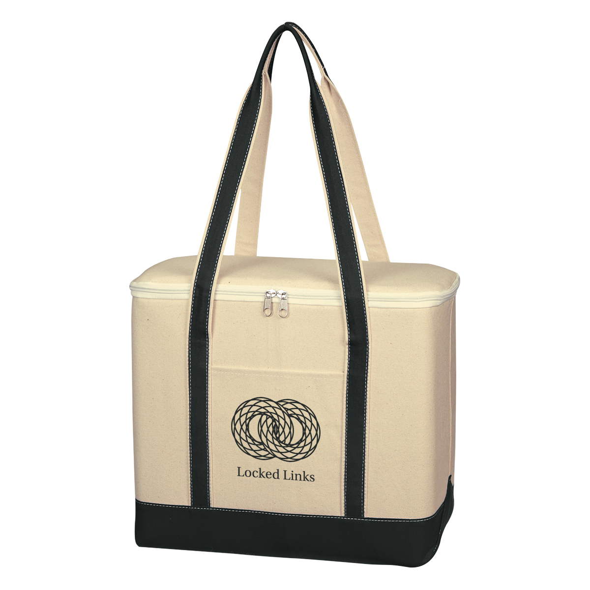 Large Cotton Canvas Kooler Bag-HIT