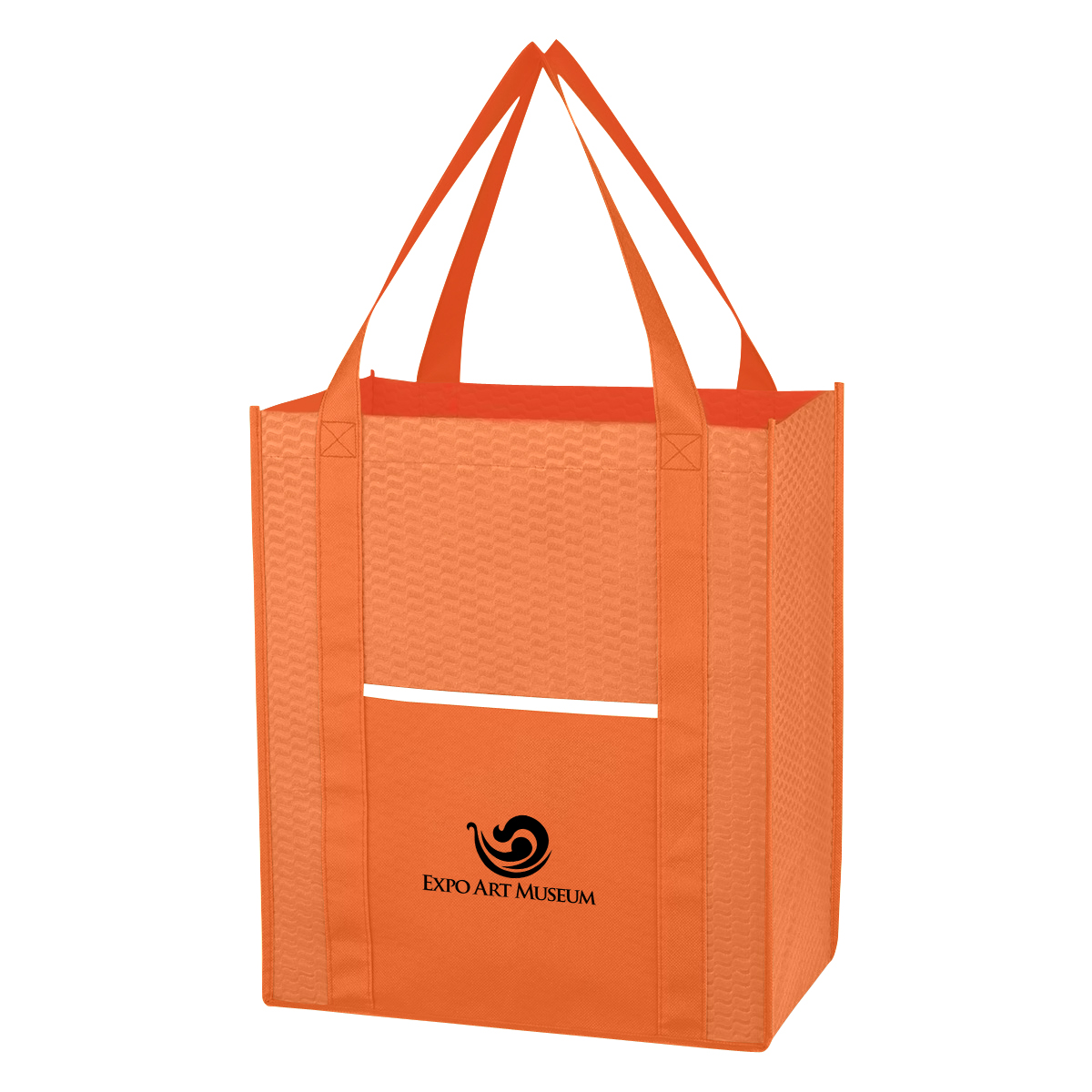 Non-Woven Wave Shopper Tote Bag