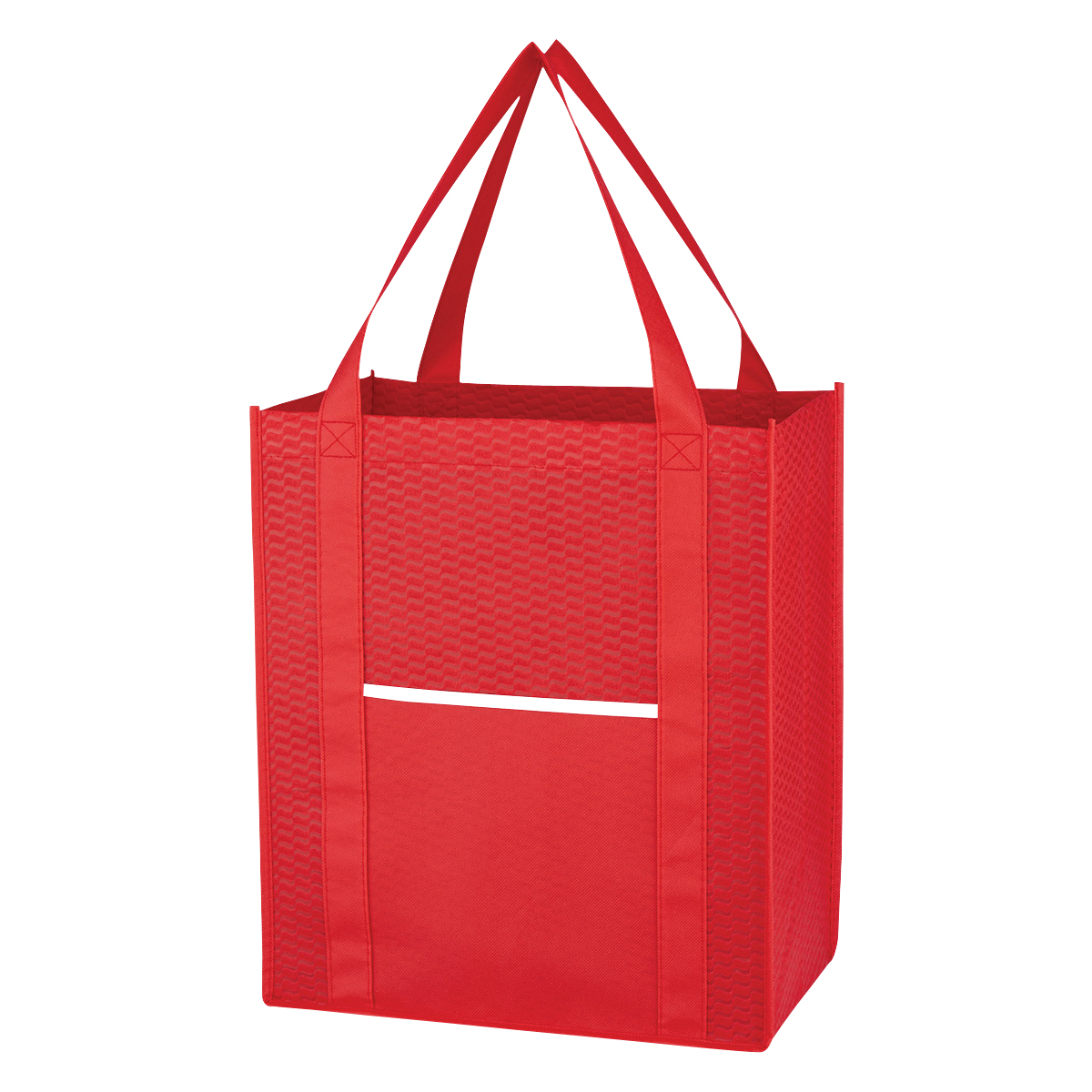 Non-Woven Wave Shopper Tote Bag