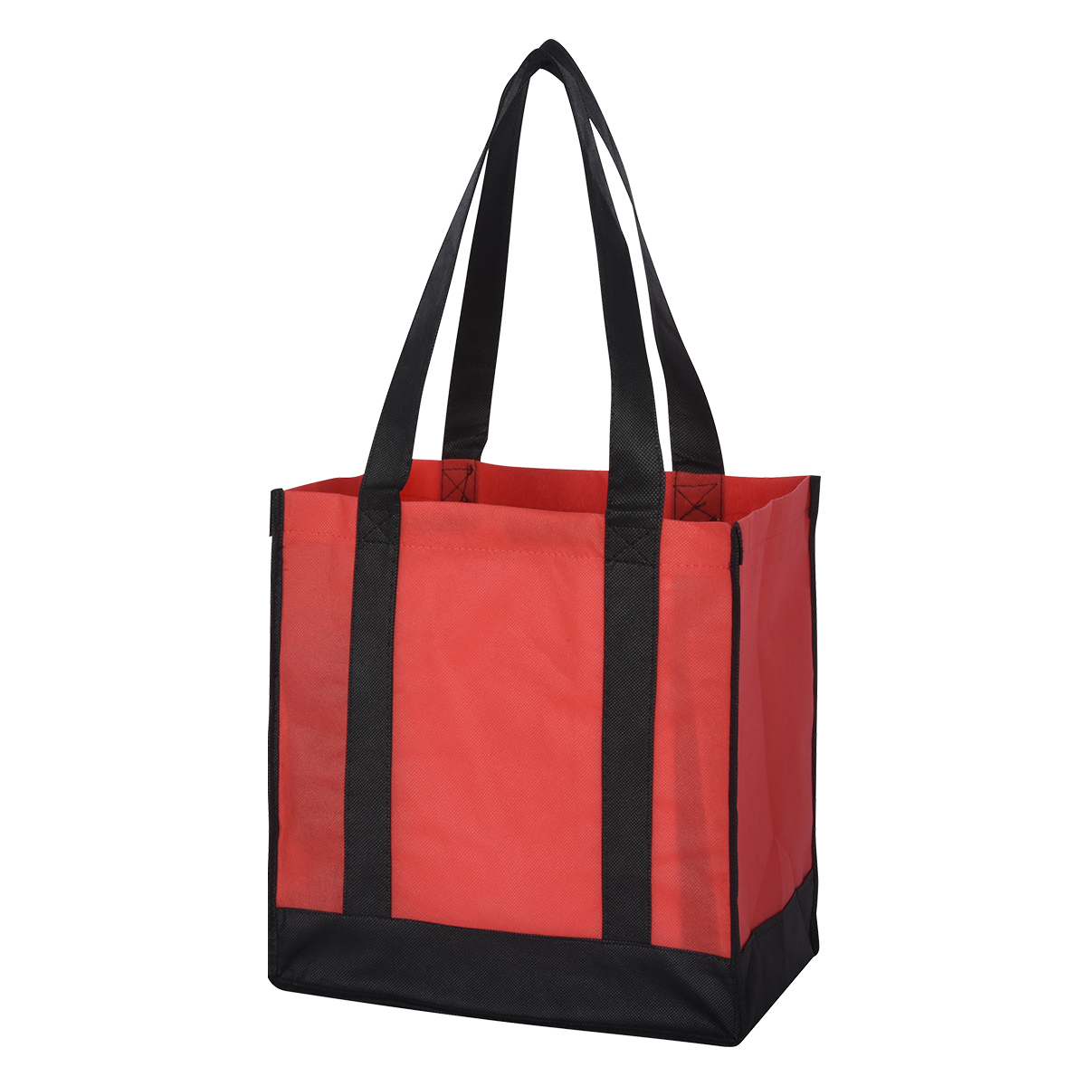 Non-Woven Two-Tone Shopper Tote Bag