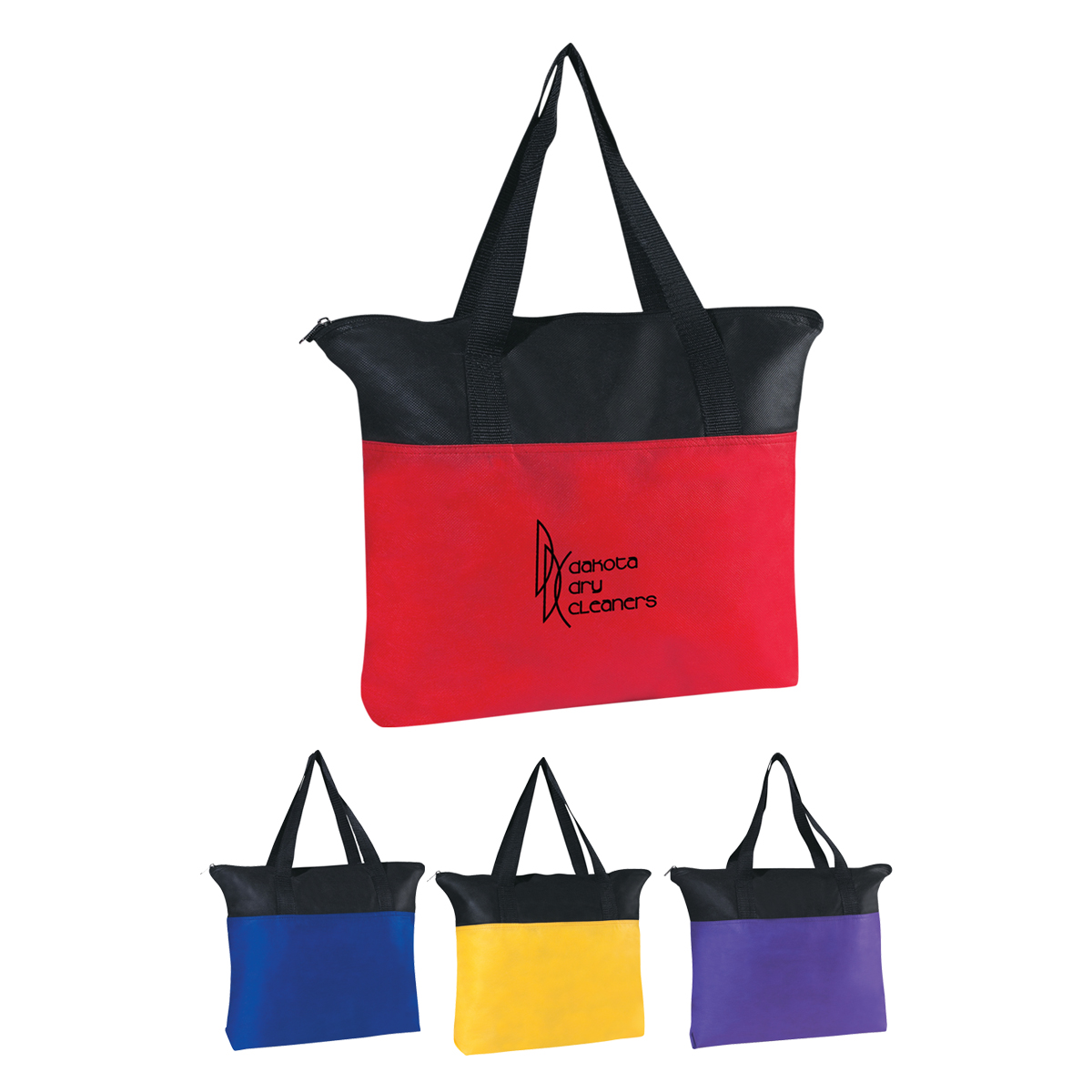 Non-Woven Zippered Tote Bag