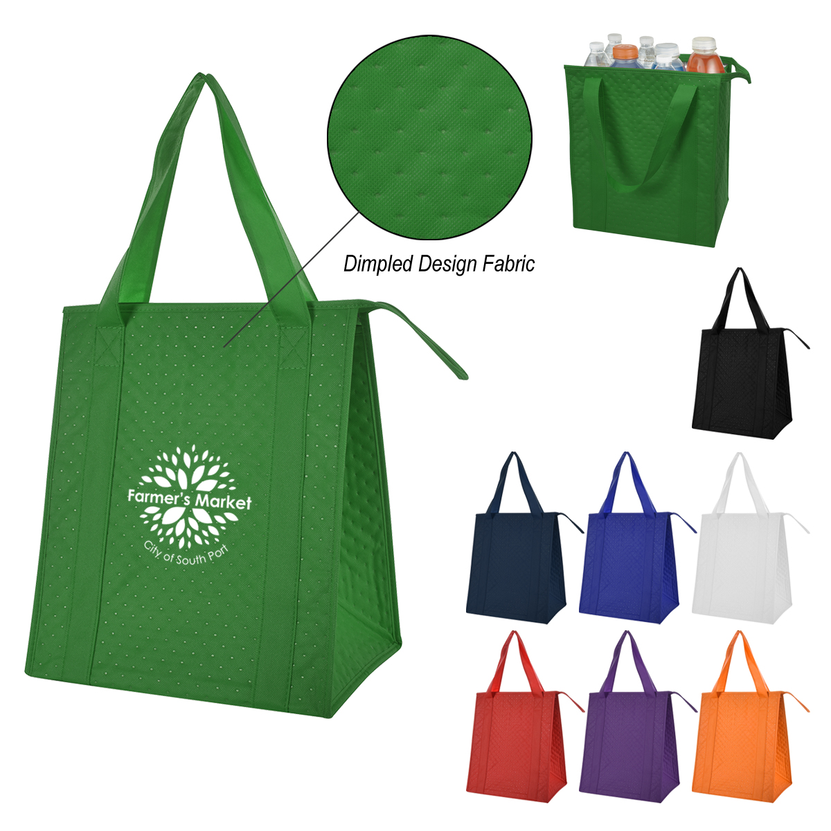 Dimples Non-Woven Cooler Tote Bag-HIT