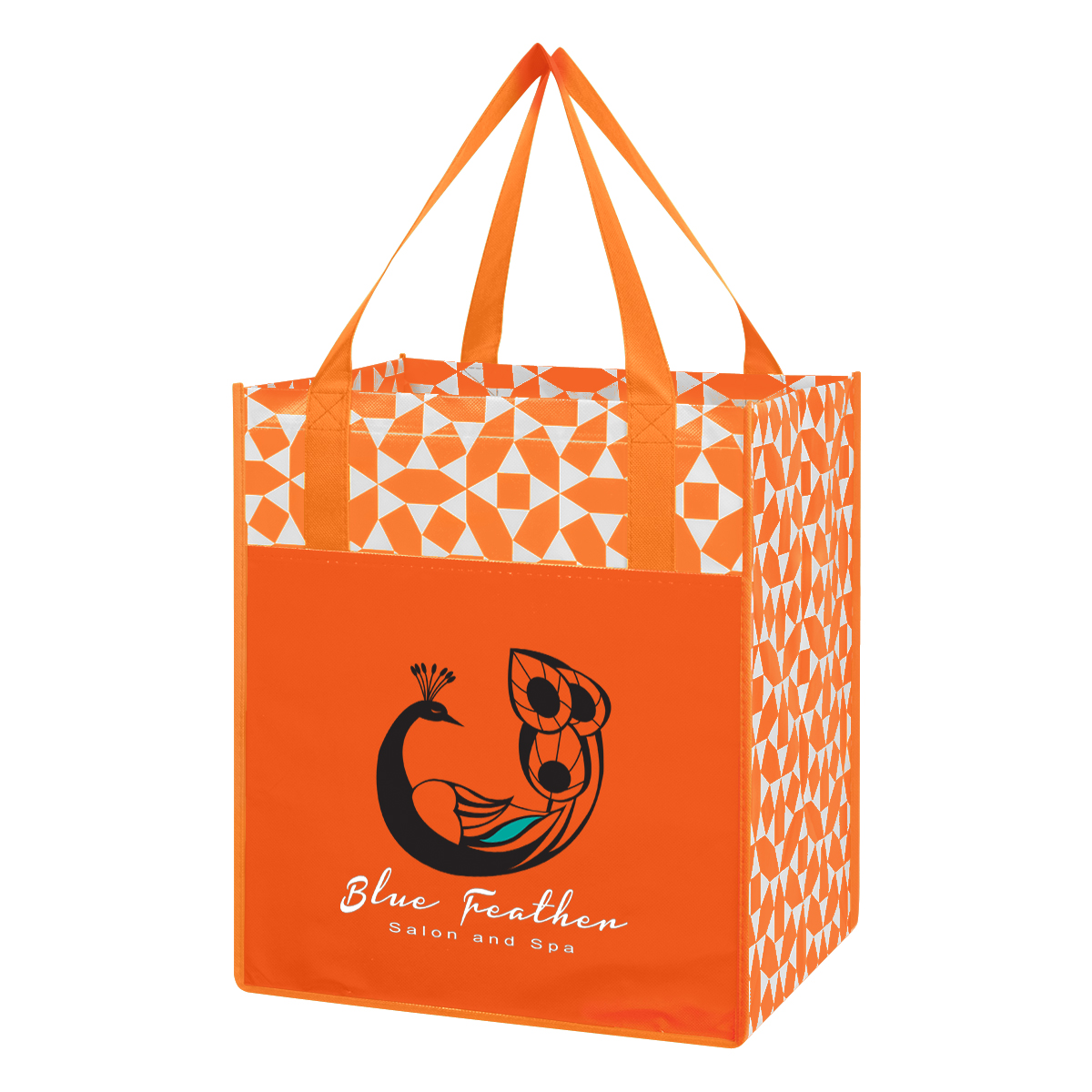 Non-Woven Geometric Shopping Tote Bag