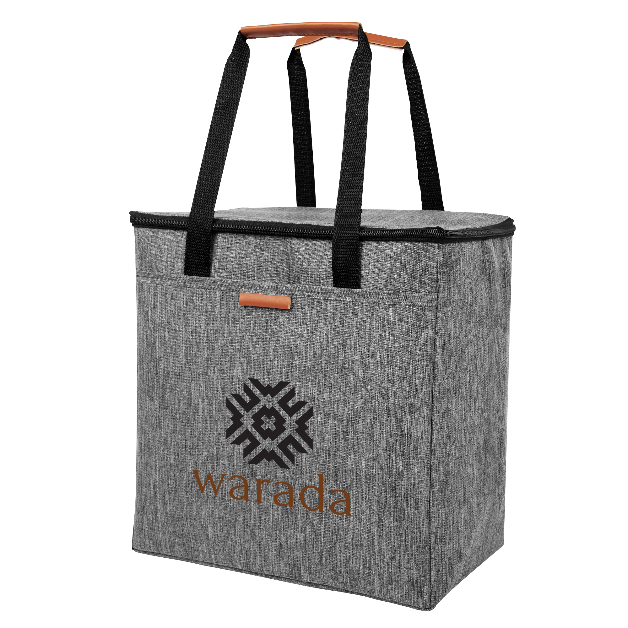 Huntington Heathered Cooler Tote Bag - HEATHER GRAY