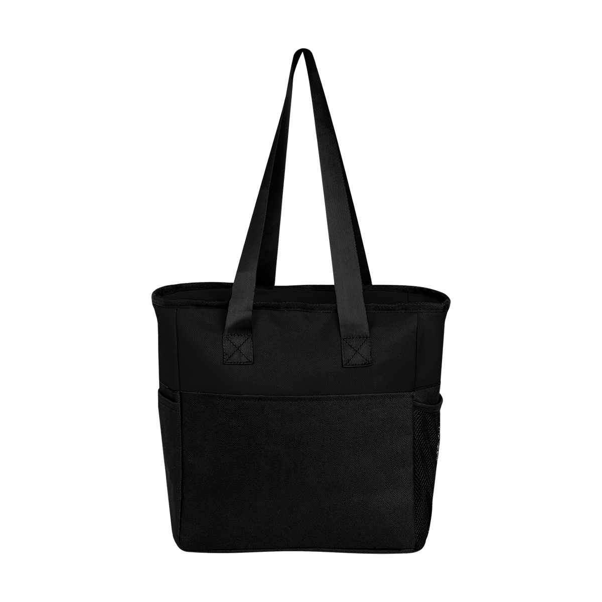 Sydney 12 Can Cooler Tote Bag - BLACK WITH BLACK