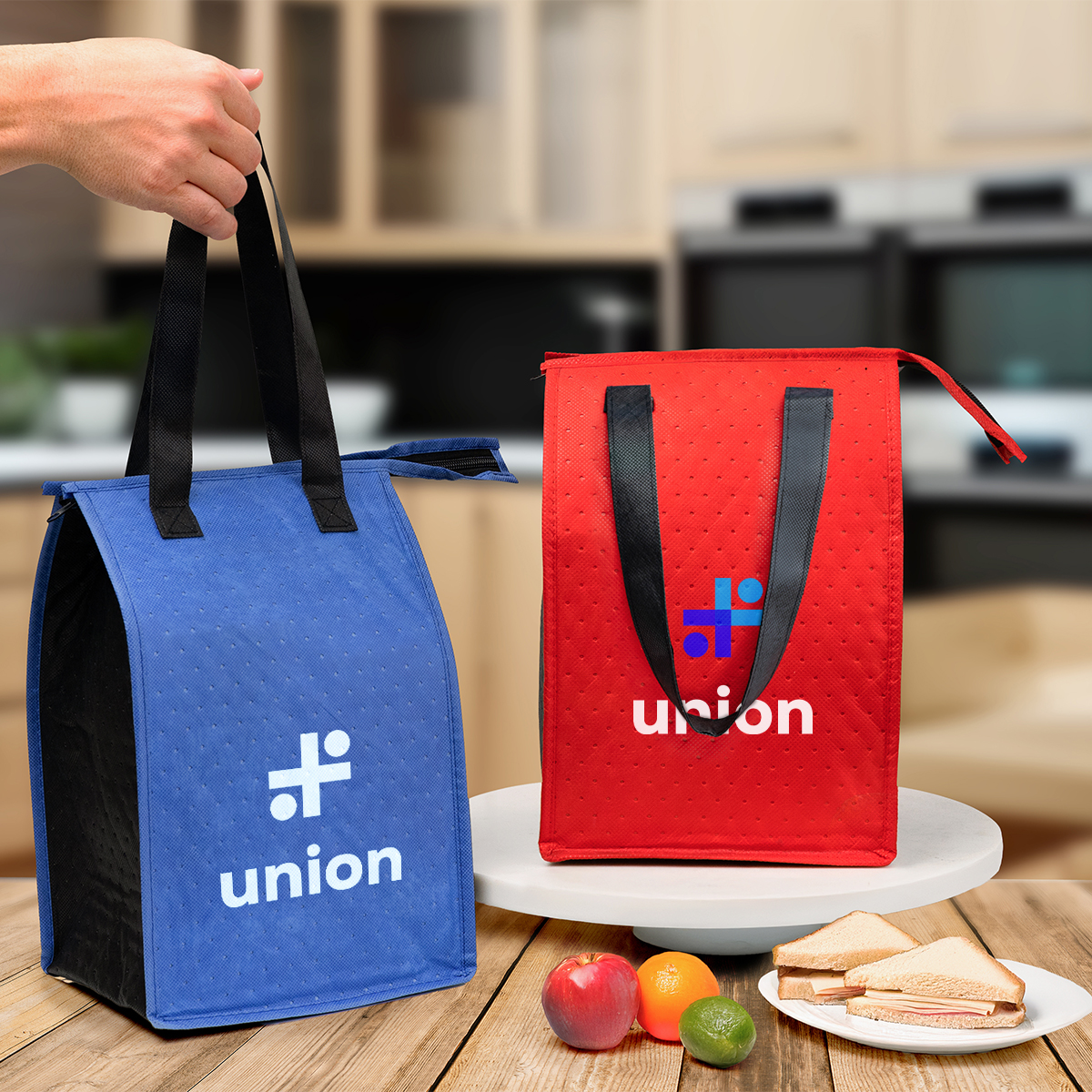 Dimples rPET Non-Woven Cooler Tote Bag