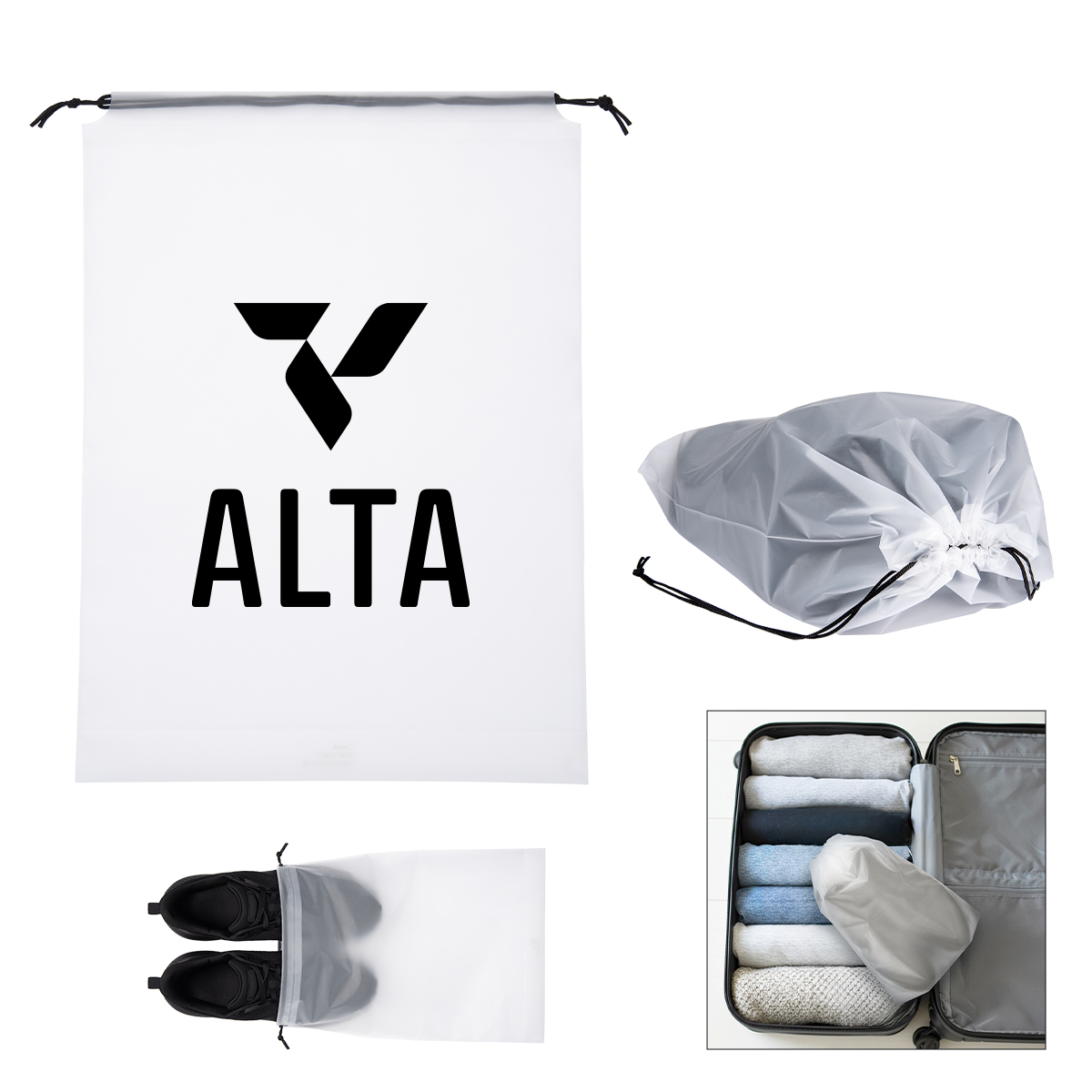 Aero Drawstring Travel Bag - FROST