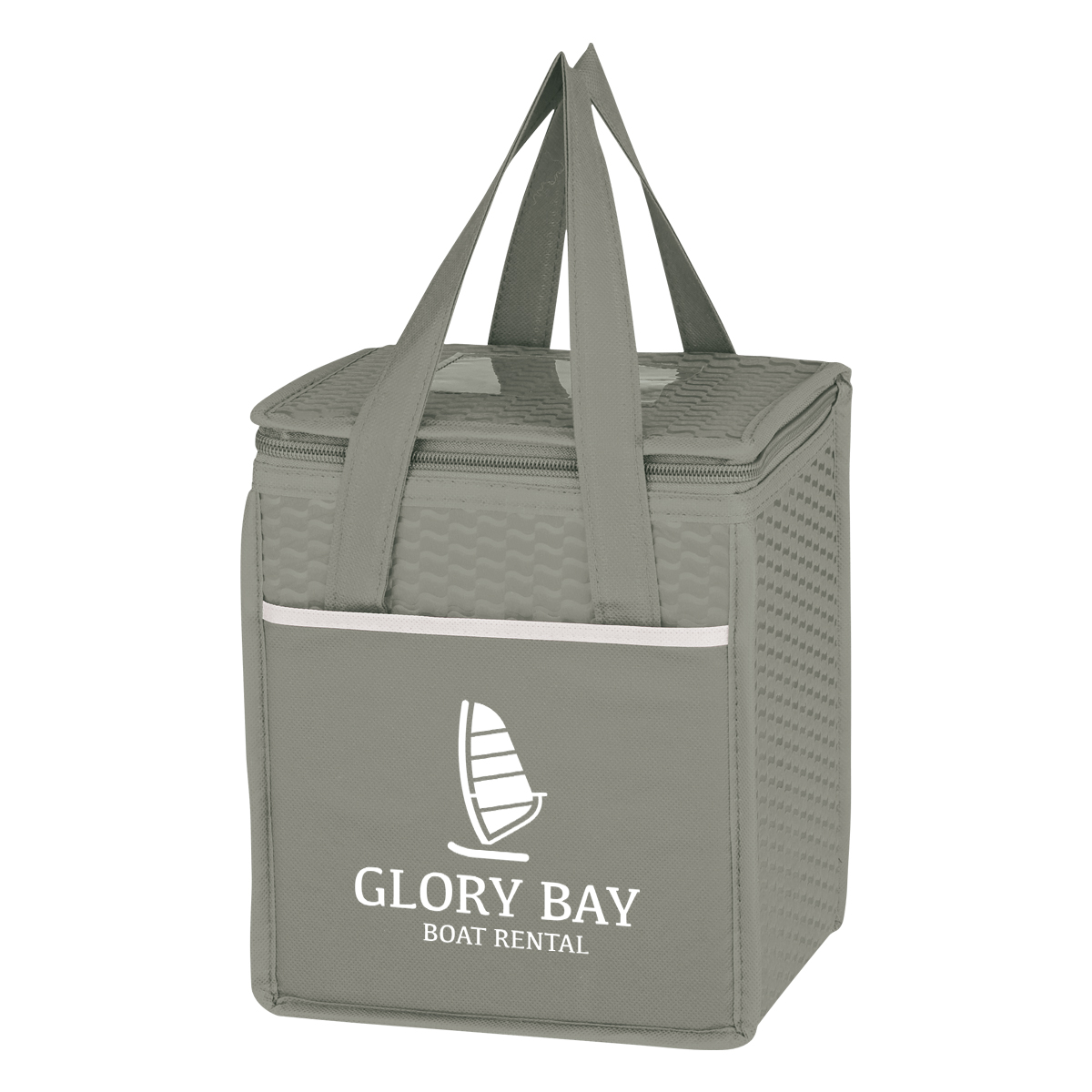 Non-Woven Wave Design Kooler Lunch Bag