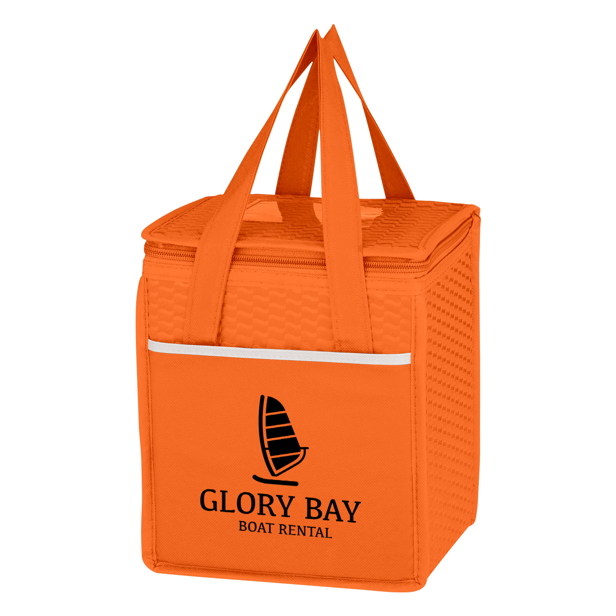 Non-Woven Wave Design Kooler Lunch Bag