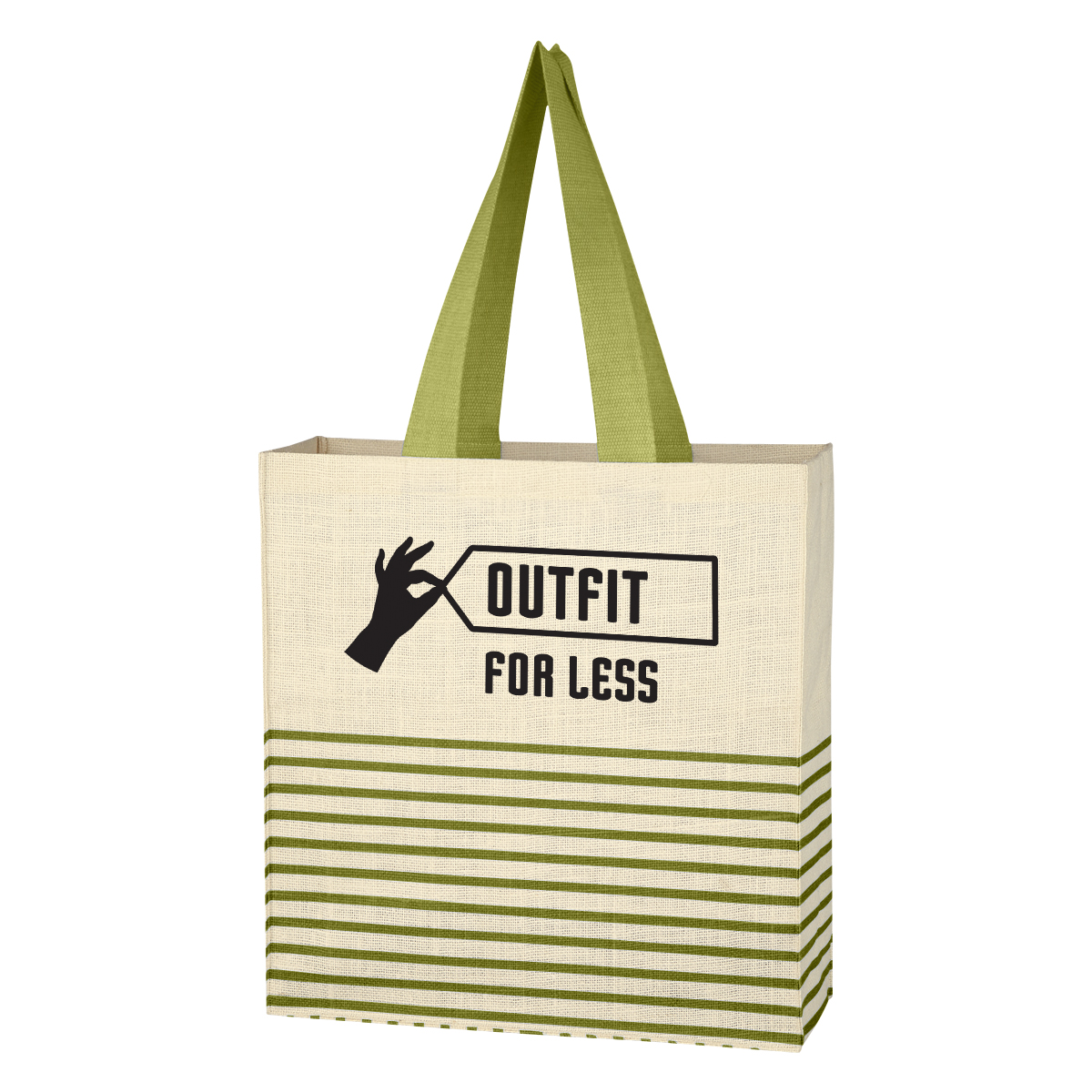Dash Jute Tote Bag-HIT