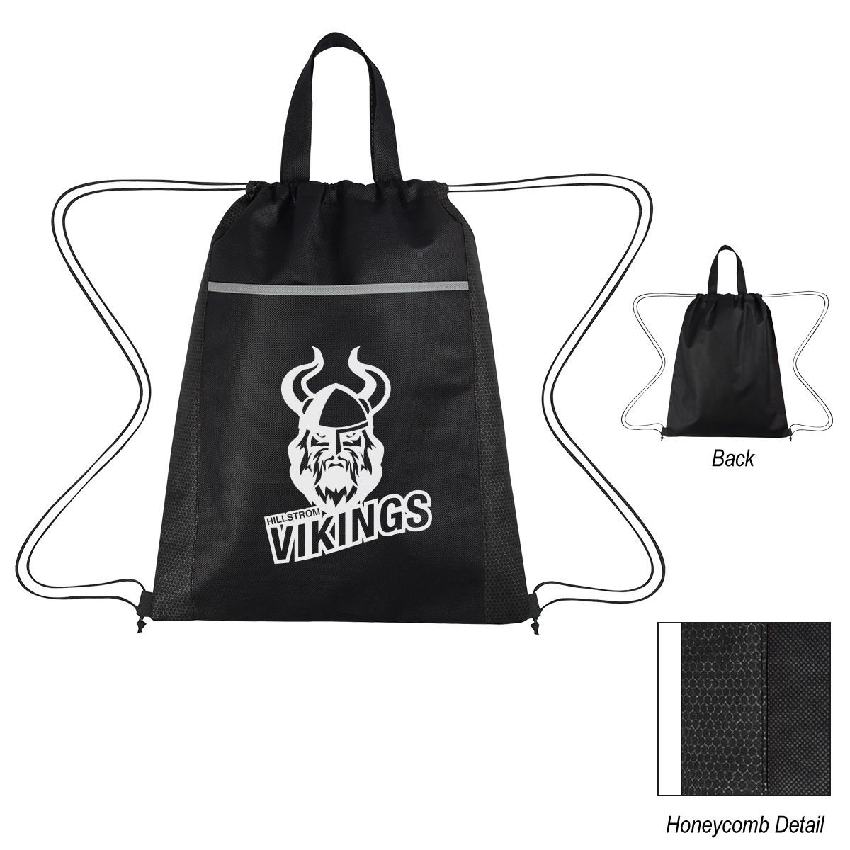 Honeycomb Non-Woven Drawstring Bag