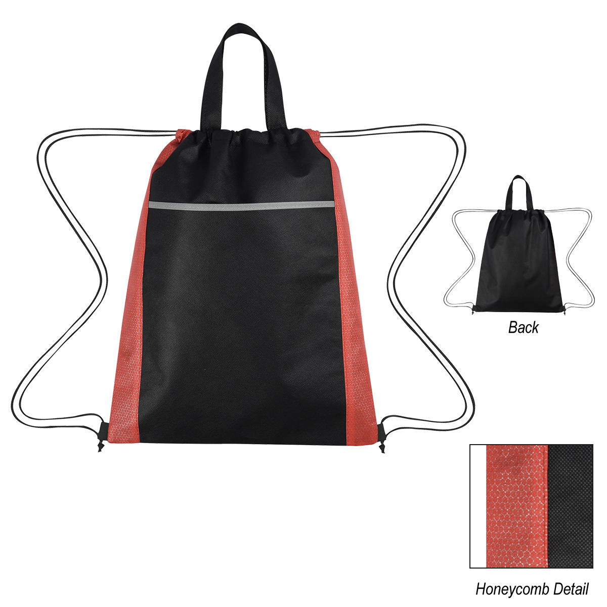 Honeycomb Non-Woven Drawstring Bag