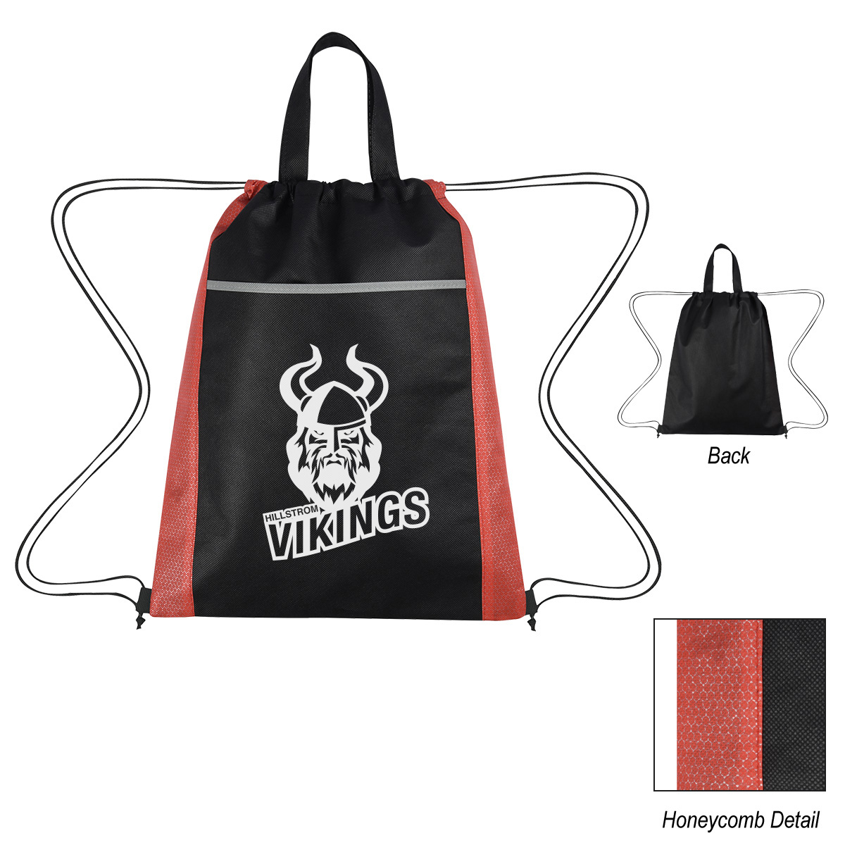 Honeycomb Non-Woven Drawstring Bag