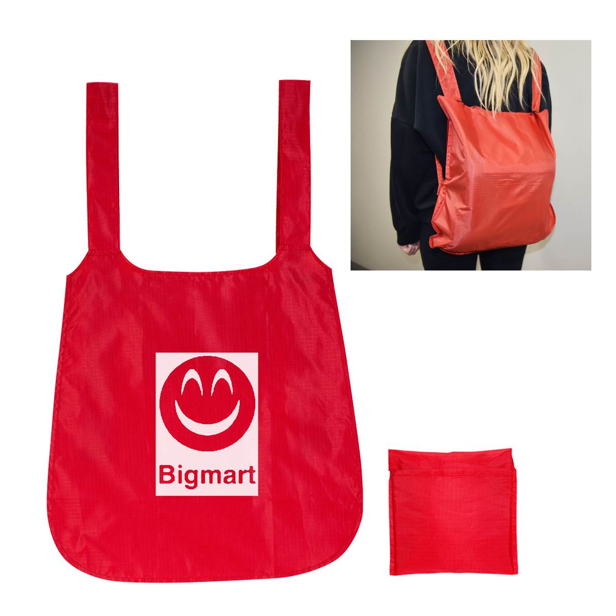 Convertible Ripstop Tote Bag Backcpack-HIT