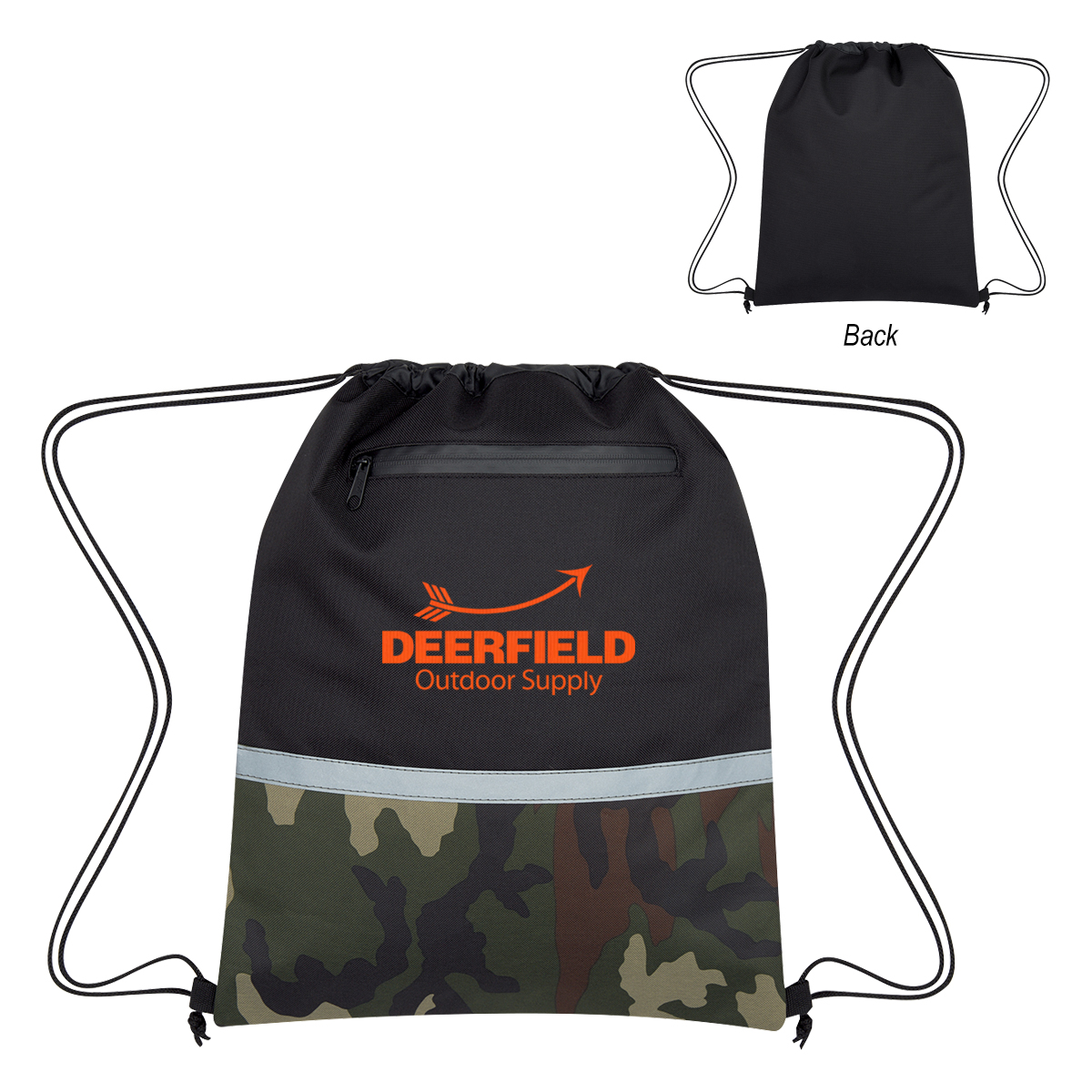 Camo Accent Drawstring Sports Pack-HIT