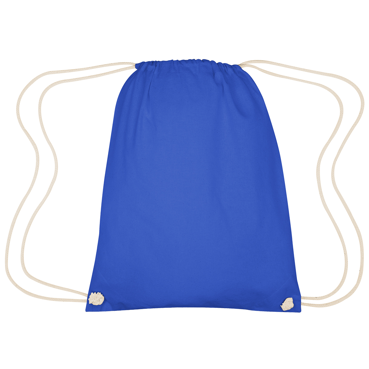 Image 48: Blue cinch sack with a white drawstring