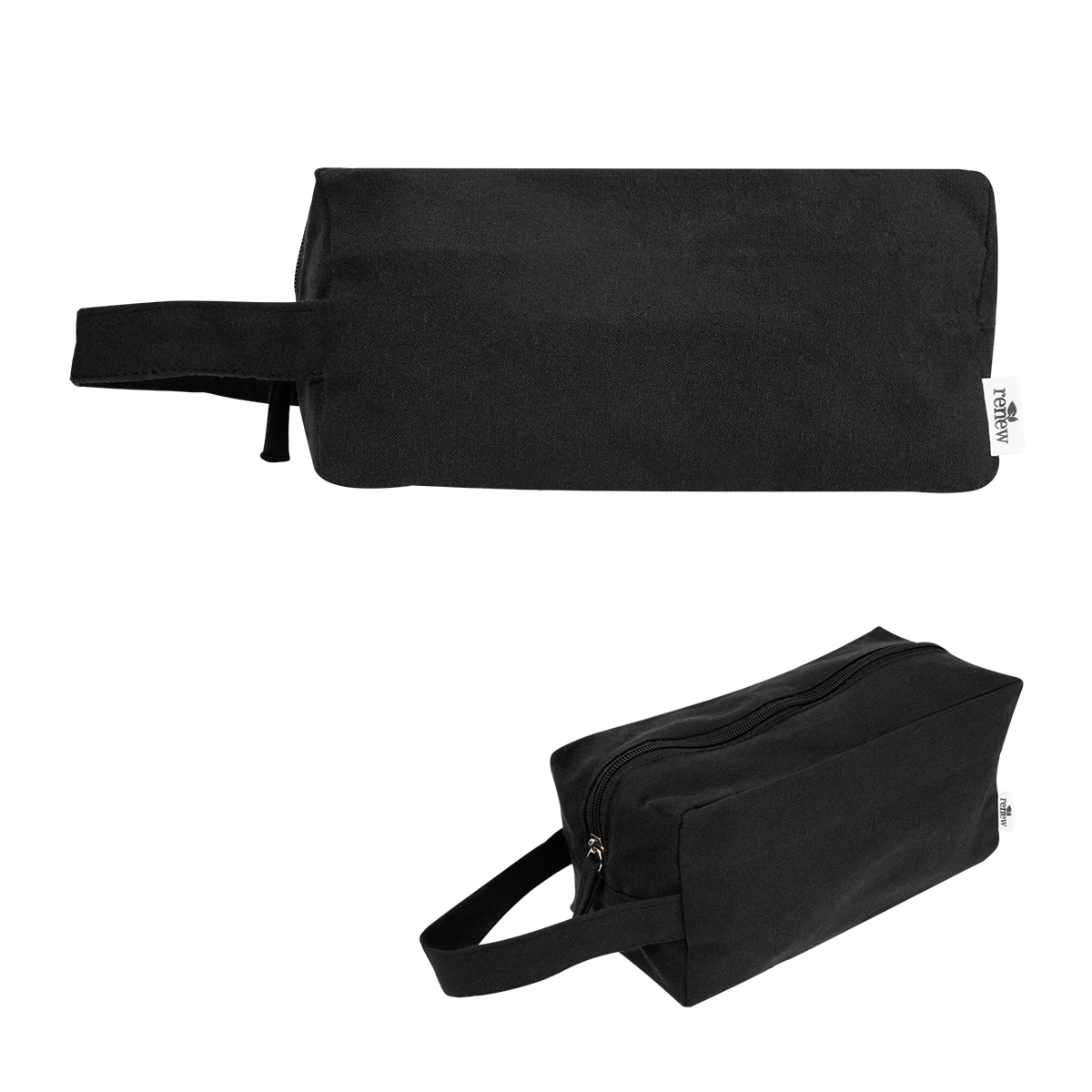 Arden 2 Oz. Recycled Cotton Toiletry Bag - BLACK